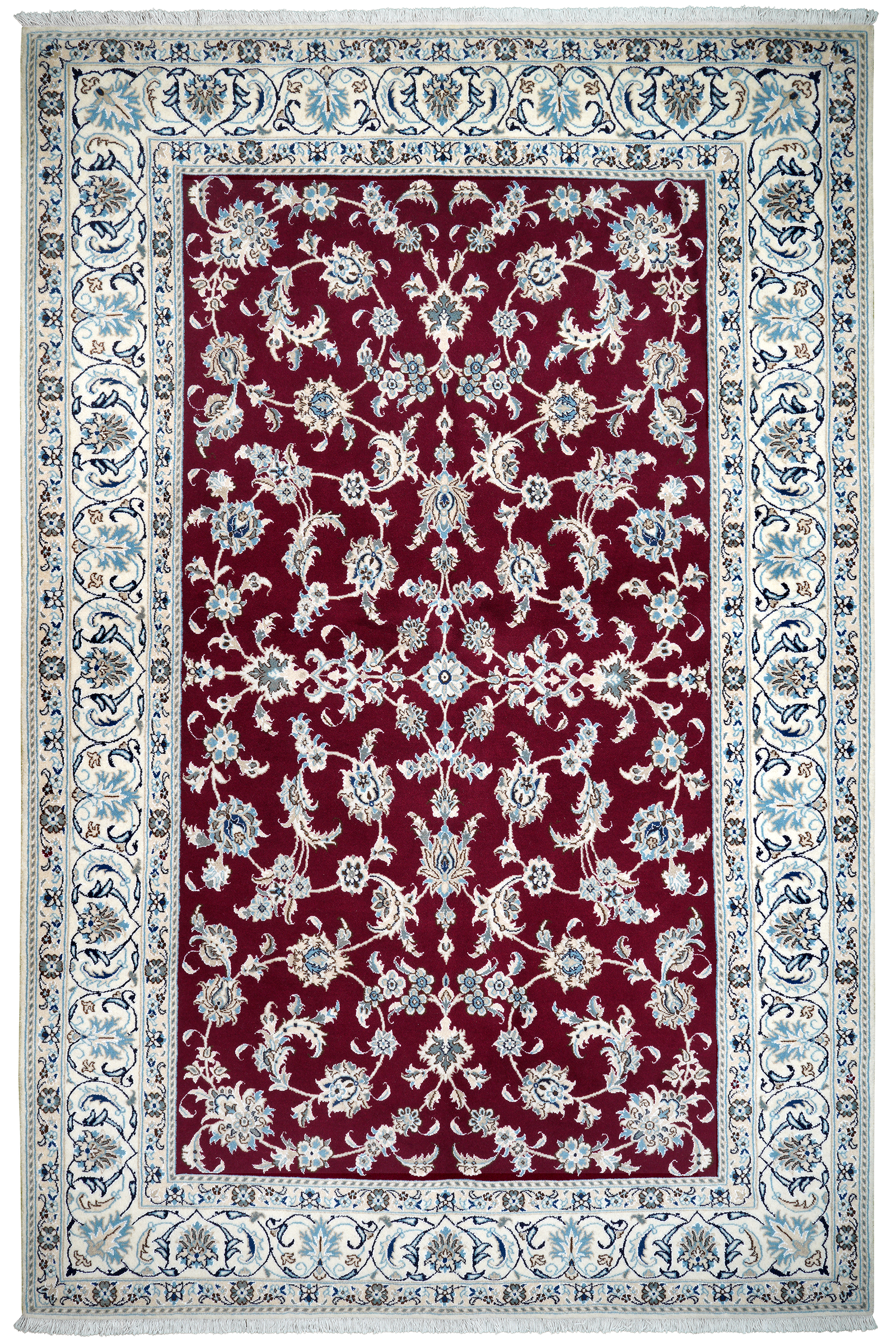 Nain 12La — Handgefertigt, 294x192 cm, Beige, 100% Virgin Wool | Main view