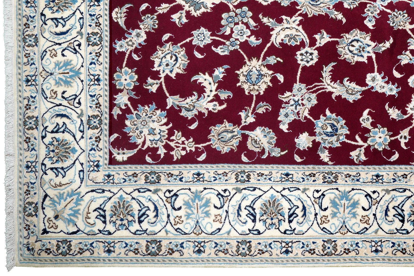 Nain 12La — Hand-knotted, 192x294 cm, Red, 100% Virgin Wool | View 3