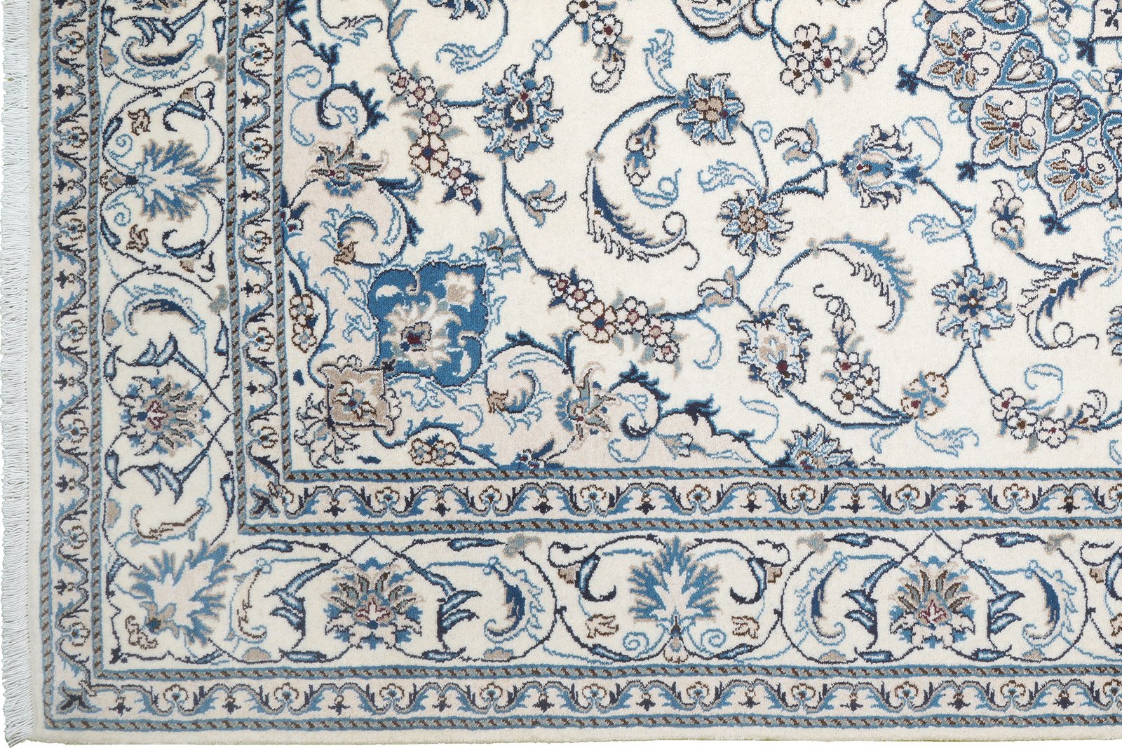 Nain 12La — Hand-knotted, 197x291 cm, Beige, 100% Virgin Wool | View 3