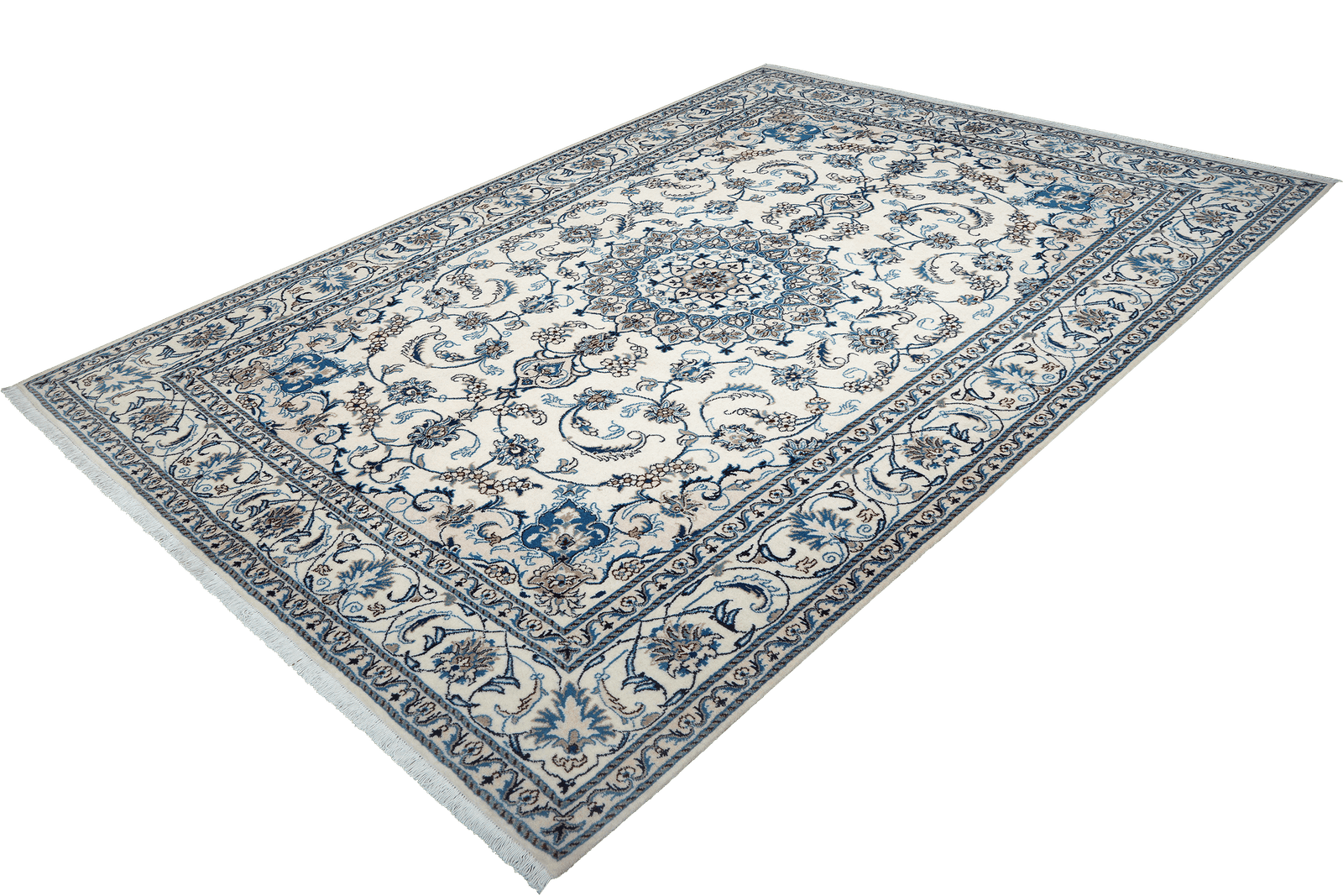 Nain 12La — Hand-knotted, 197x291 cm, Beige, 100% Virgin Wool | View 5