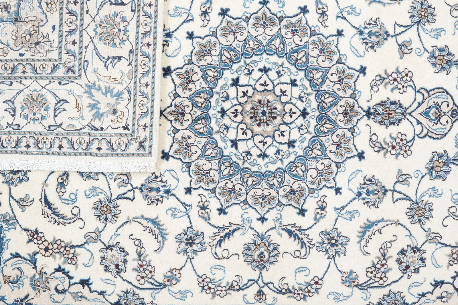 Nain 12La — Hand-knotted, 197x291 cm, Beige, 100% Virgin Wool | View 7
