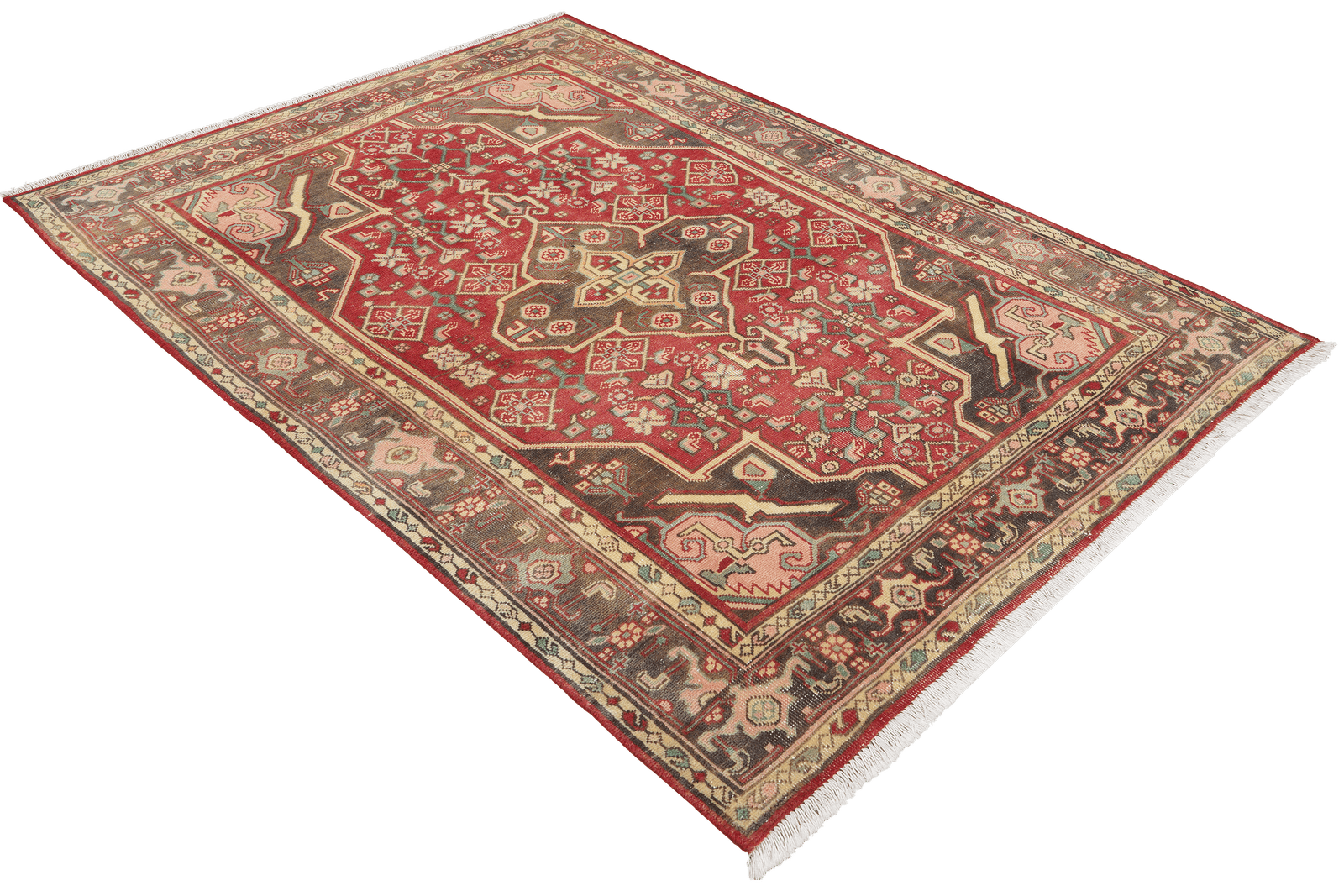 Heritage — Hand-knotted, 106x156 cm, Red, 100% Virgin Wool | View 4