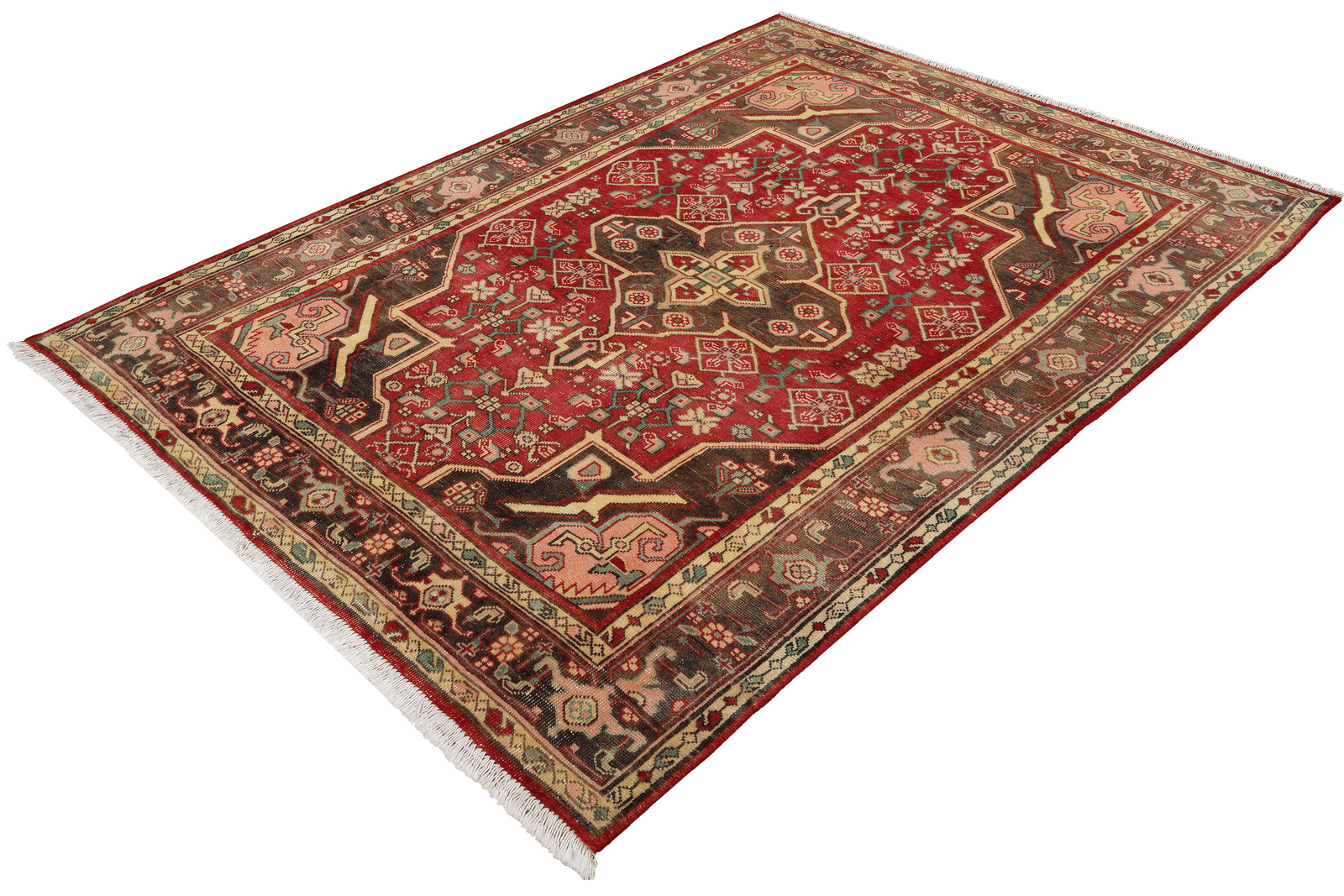 Heritage — Hand-knotted, 106x156 cm, Red, 100% Virgin Wool | View 5
