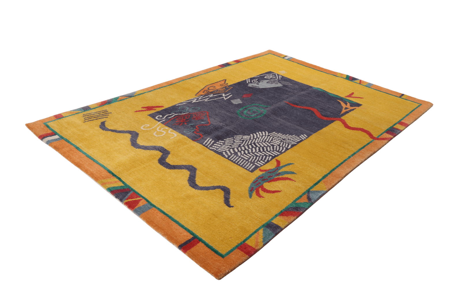 Nepal Rani — Hand-knotted, 170x240 cm, Yellow, 100% Virgin Wool | View 6