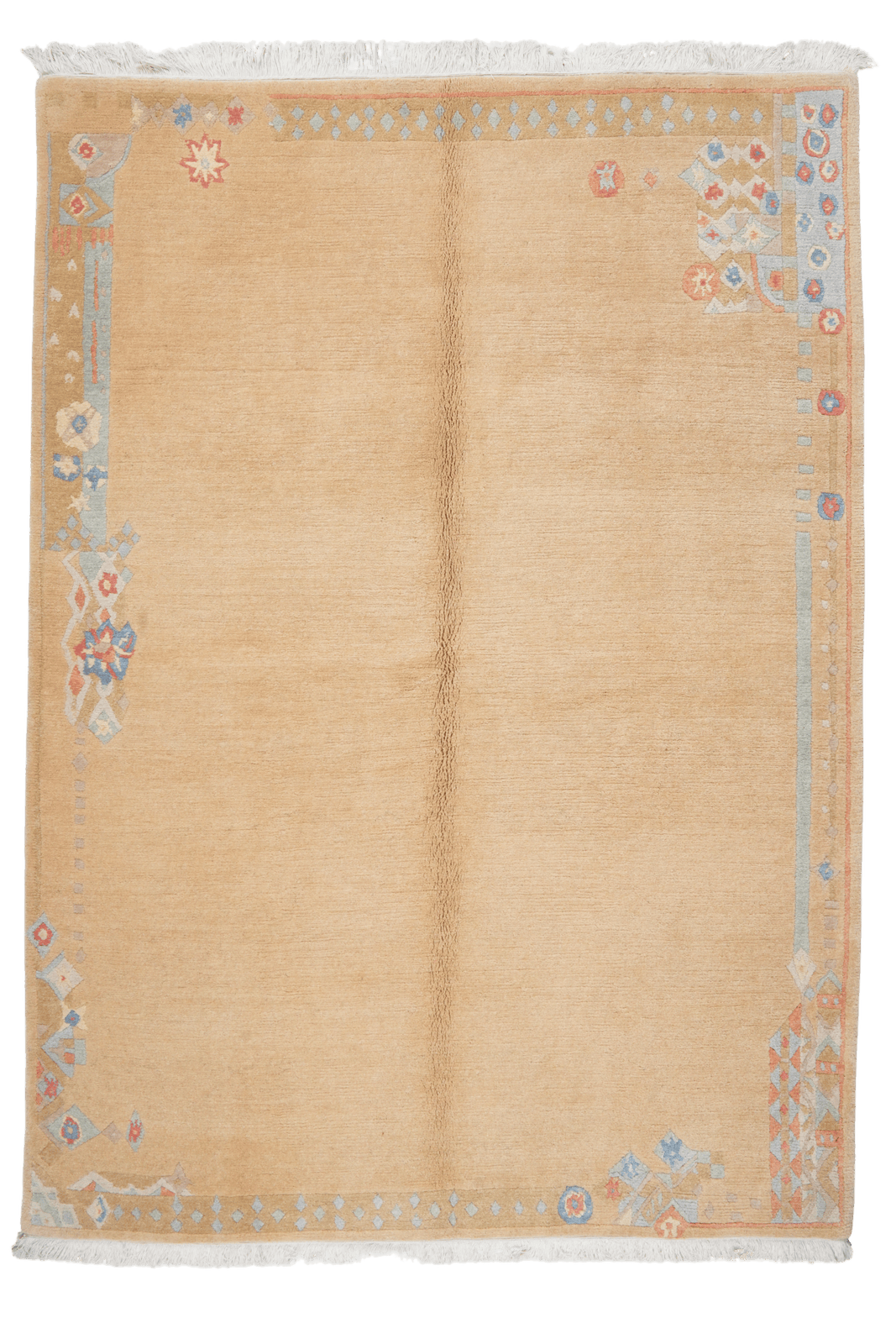 Nepal Laxmi — Hand-knotted, 173x244 cm, Beige, 100% Virgin Wool | Main view