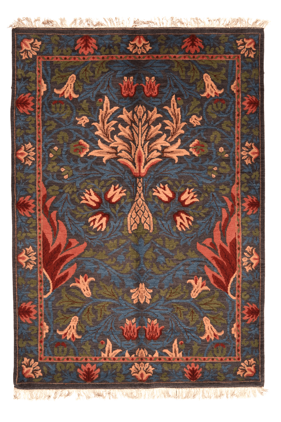 Nepal — Hand-knotted, 170x240 cm, Black, 100% Virgin Wool | Main view
