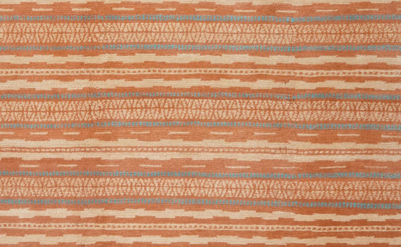 Nepal Sushma — Hand-knotted, 202x253 cm, Orange, 100% Virgin Wool | View 4