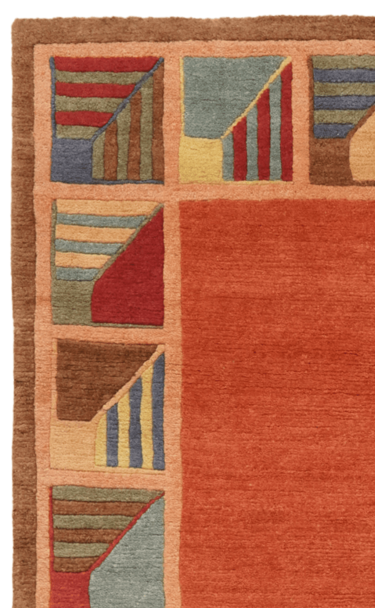 Nepal Rupali — Hand-knotted, 122x182 cm, Red, 100% Virgin Wool | View 3