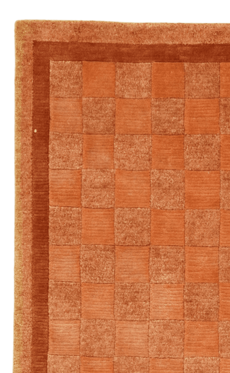Nepal Babita — Hand-knotted, 123x178 cm, Orange, 100% Virgin Wool | View 3