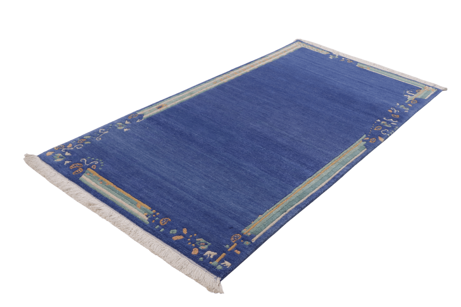 Nepal Komal — Hand-knotted, 102x198 cm, Blue, 100% Virgin Wool | View 6