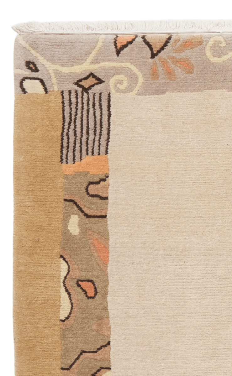 Nepal Priya — Hand-knotted, 152x195 cm, Beige, 100% Virgin Wool | View 3