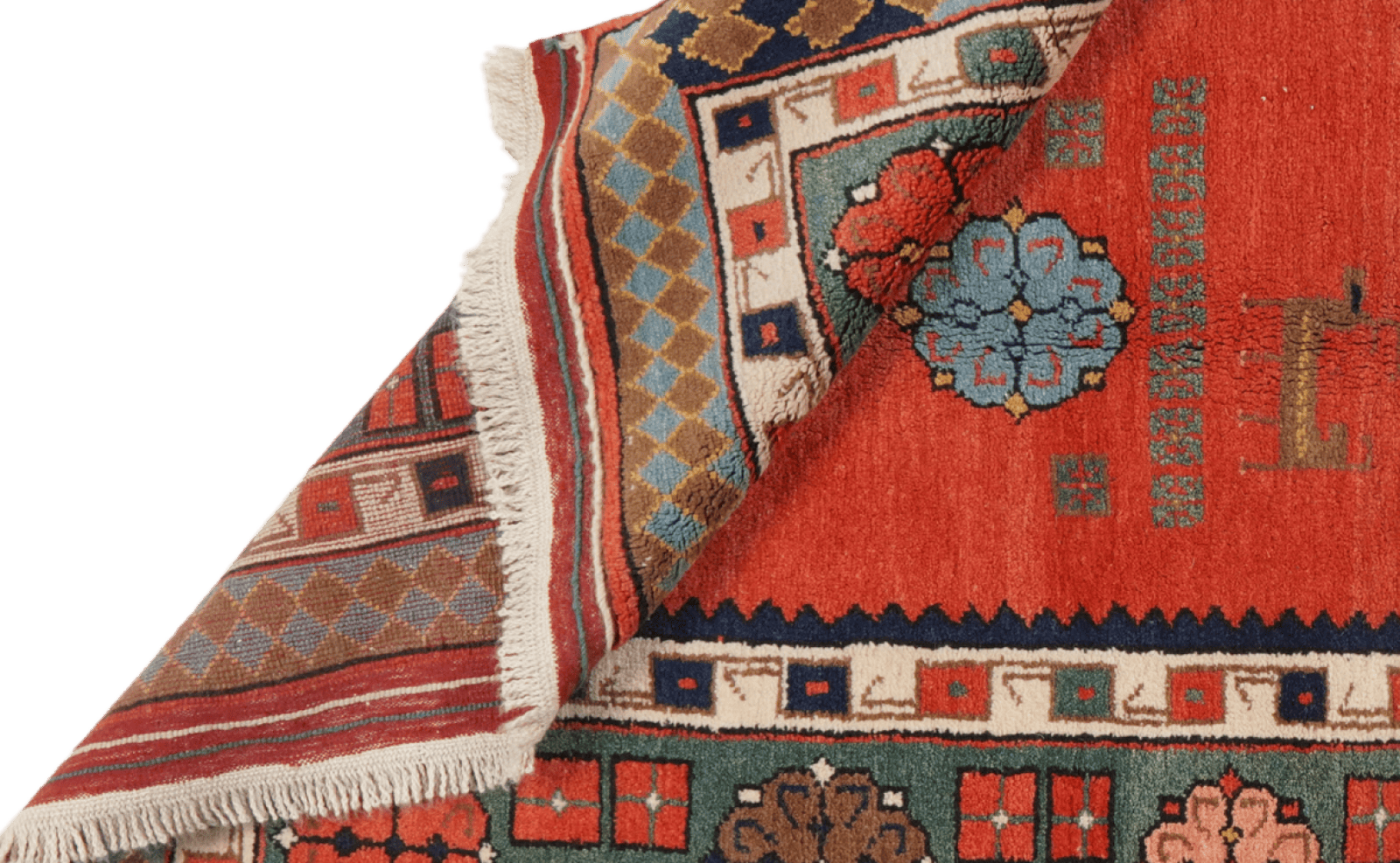 Nepal — Hand-knotted, 130x205 cm, Red, 100% Virgin Wool | View 5