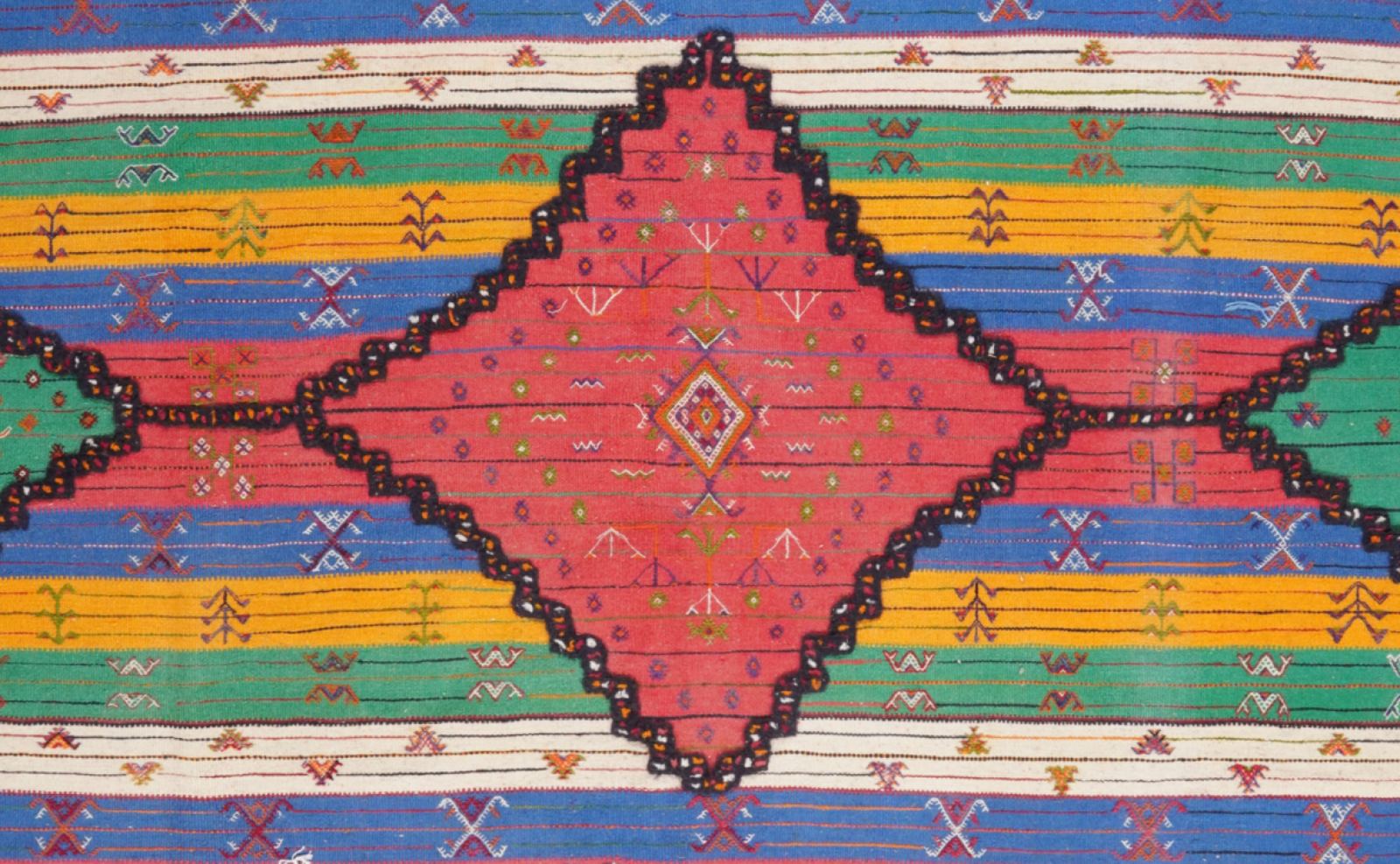 Kelim Kawtar — Handgefertigt, 318x195 cm, Bunt, 100% Virgin Wool | View 5