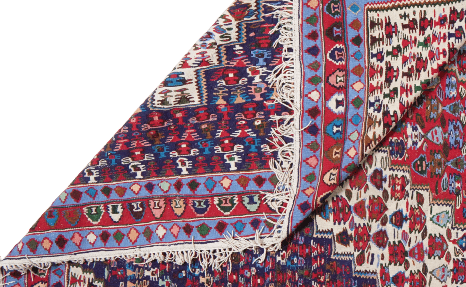 Kelim — Handmade, 203x298 cm, Beige, 100% Virgin Wool | View 5