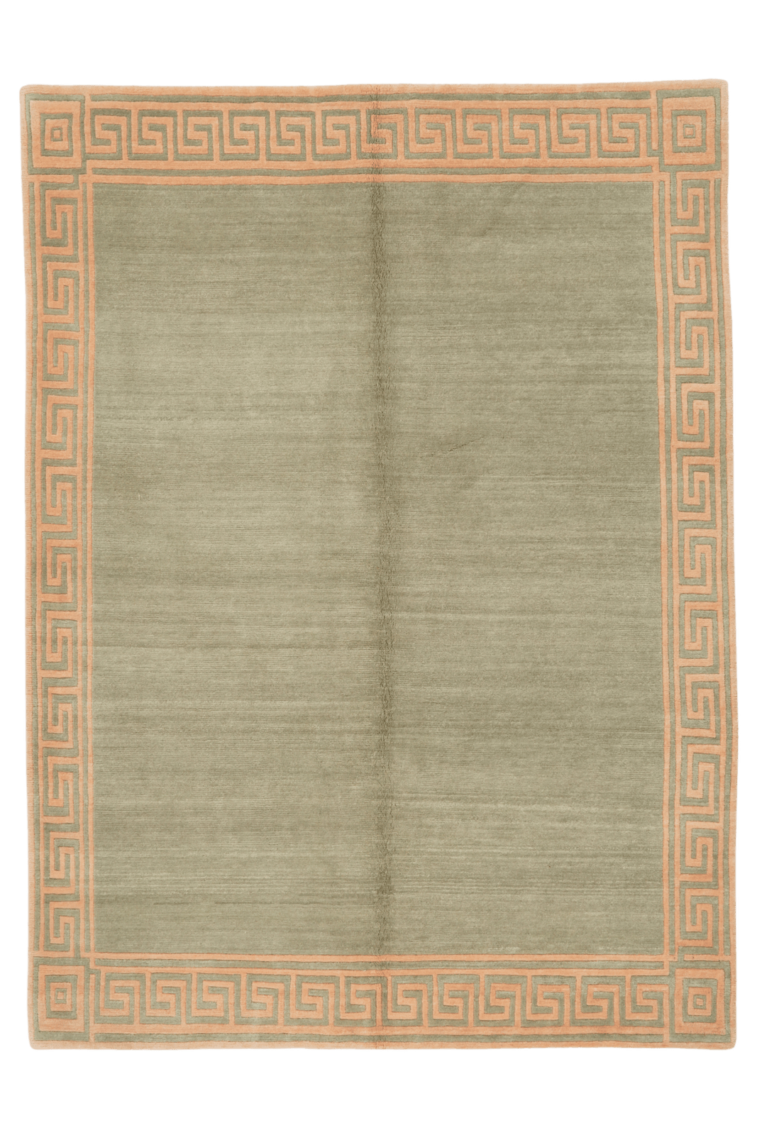 Nepal Mara — Hand-knotted, 150x202 cm, Green, 100% Virgin Wool | Main view