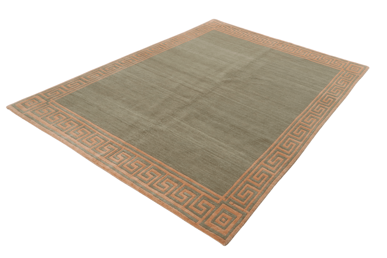 Nepal Mara — Hand-knotted, 150x202 cm, Green, 100% Virgin Wool | View 6