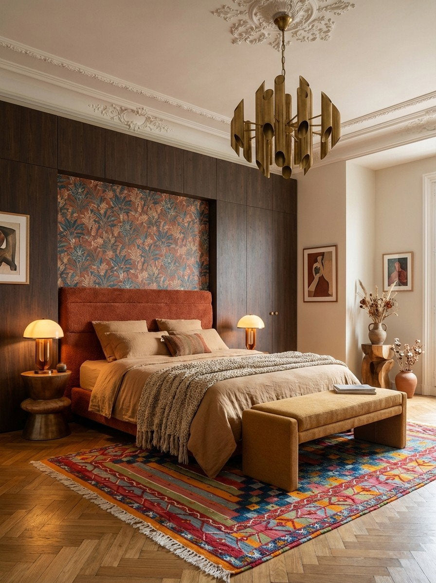 Marokko Assia — Handgefertigt, 267x195 cm, Bunt, 100% Virgin Wool | Back view