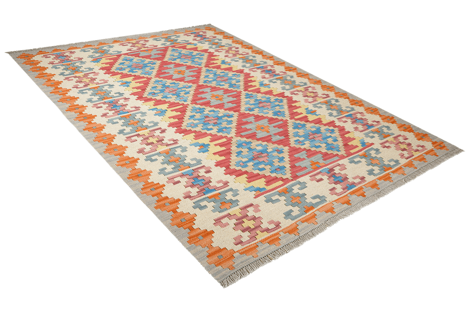 Kelim Gashgai — Handmade, 160x201 cm, Multicolor, 100% Virgin Wool | View 4