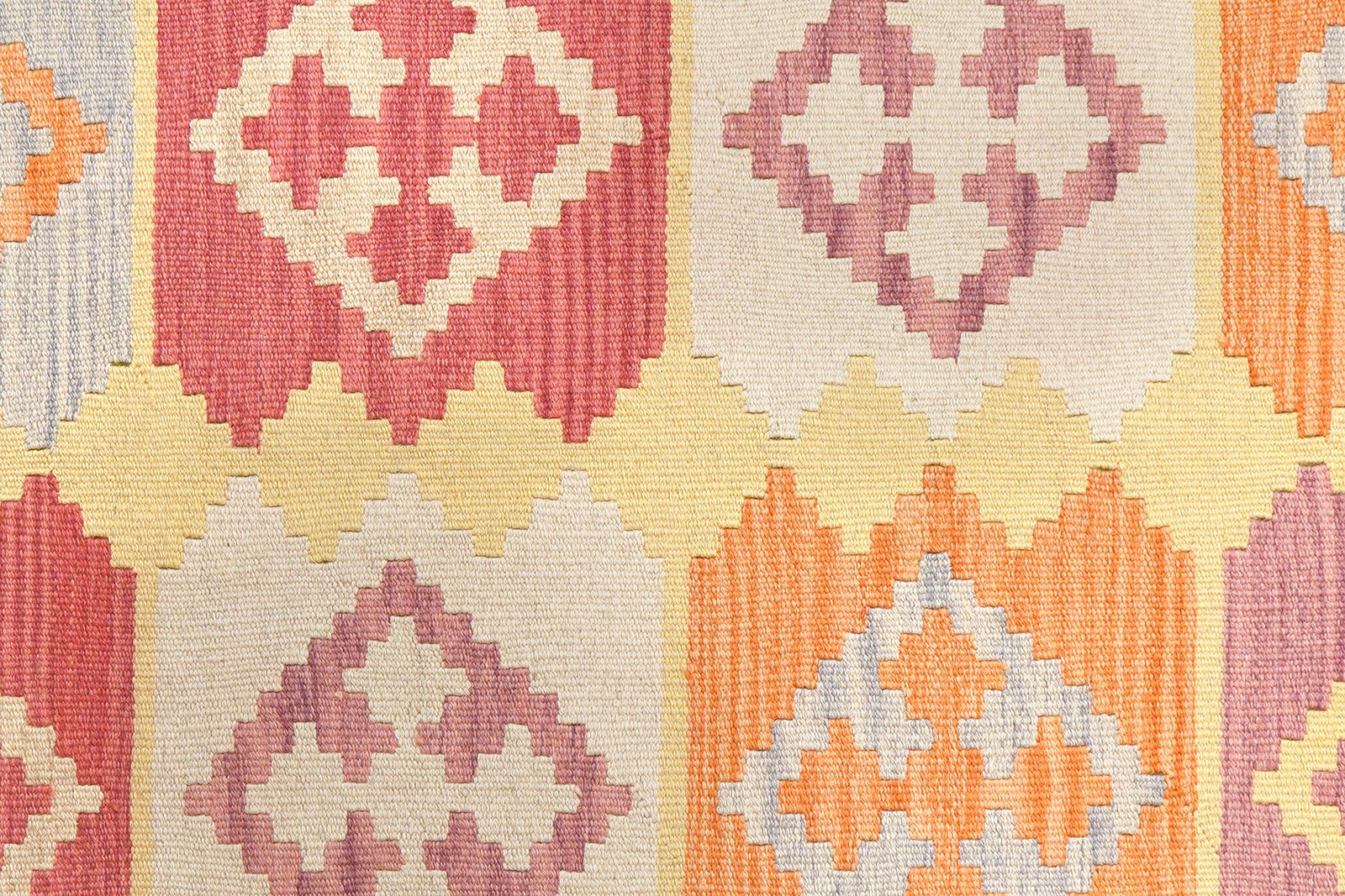 Kelim Gashgai — Handmade, 151x193 cm, Yellow, 100% Virgin Wool | View 5