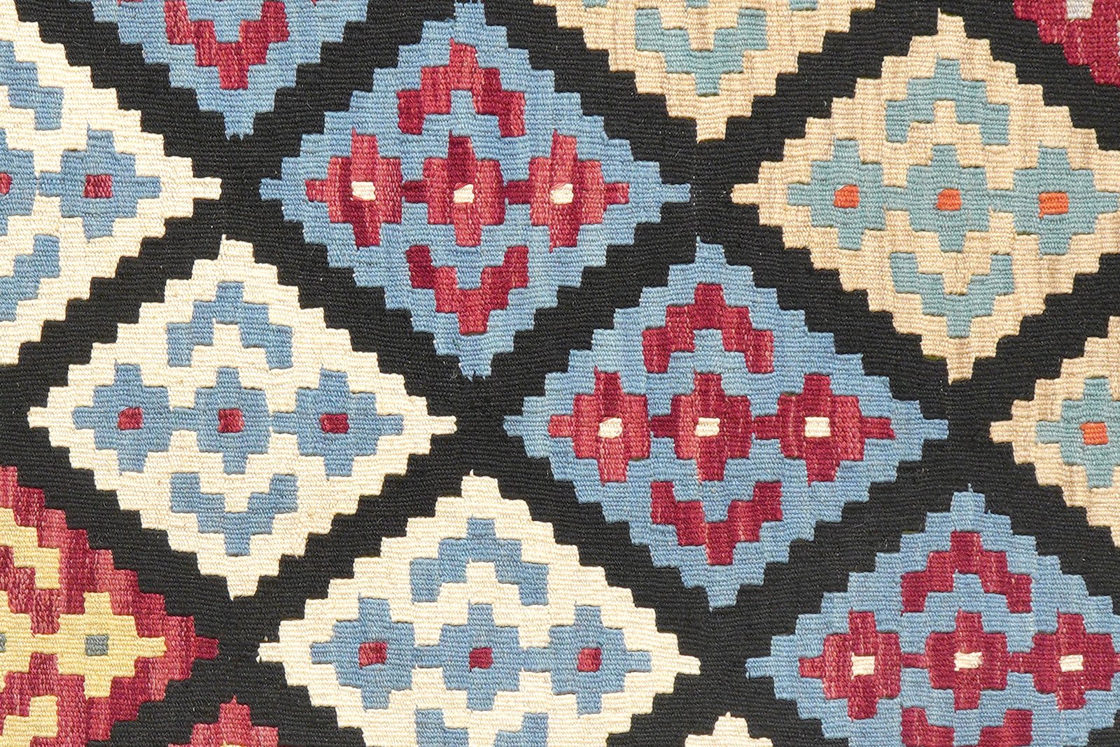 Kelim Gashgai — Handmade, 170x198 cm, Black, 100% Virgin Wool | View 5