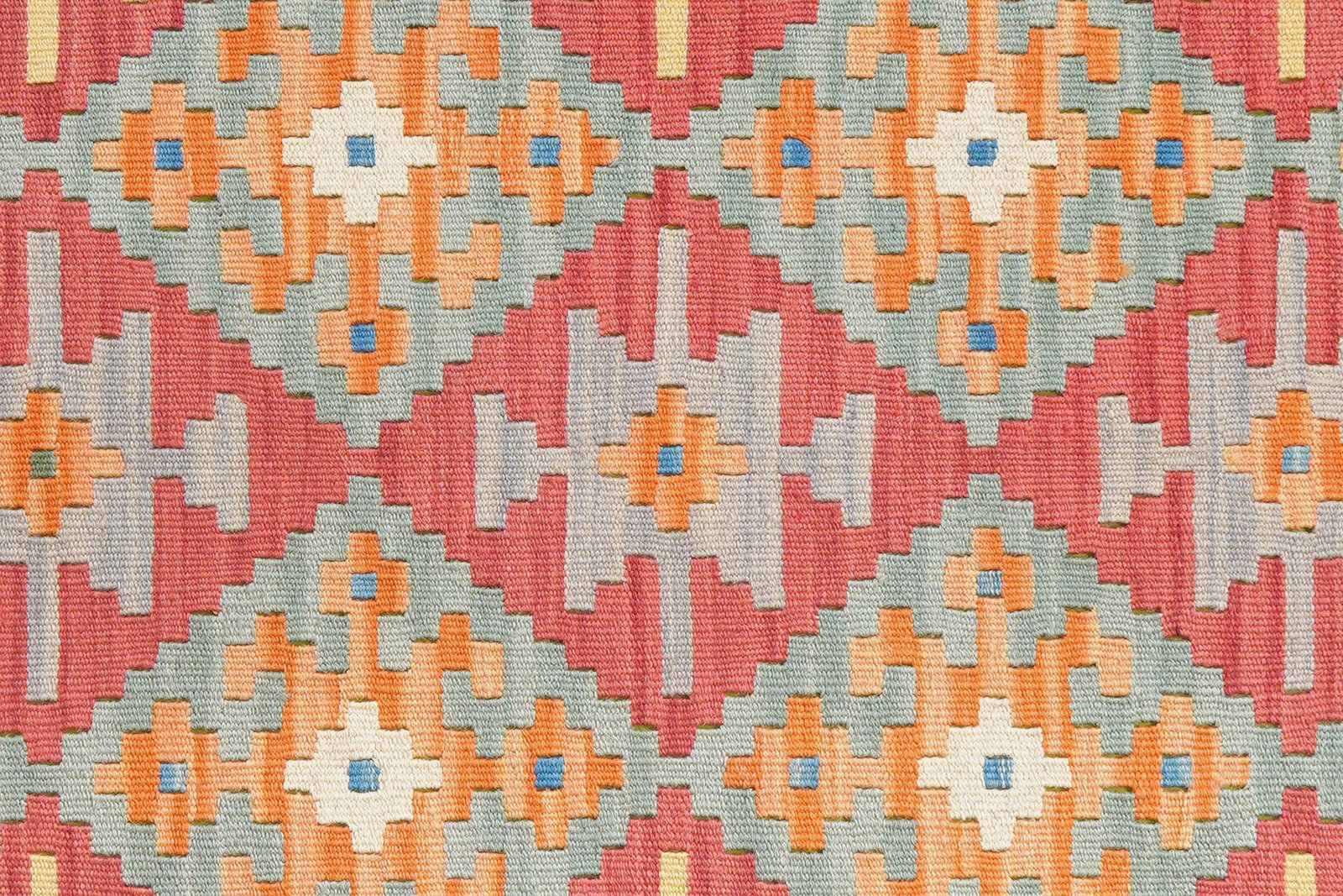 Kelim Gashgai — Handmade, 156x201 cm, Red, 100% Virgin Wool | View 5