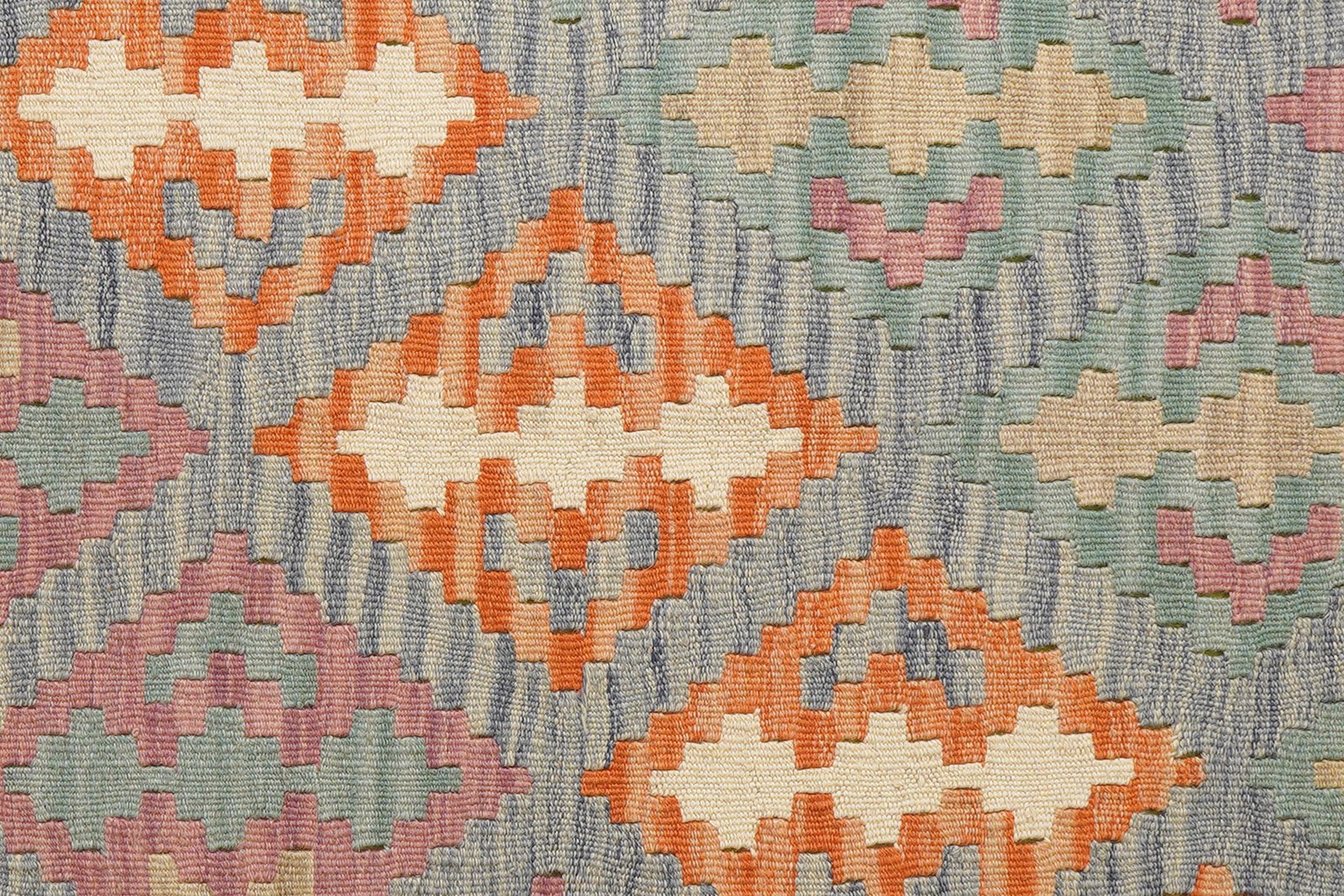 Kelim Gashgai — Handmade, 158x213 cm, Grey, 100% Virgin Wool | View 5