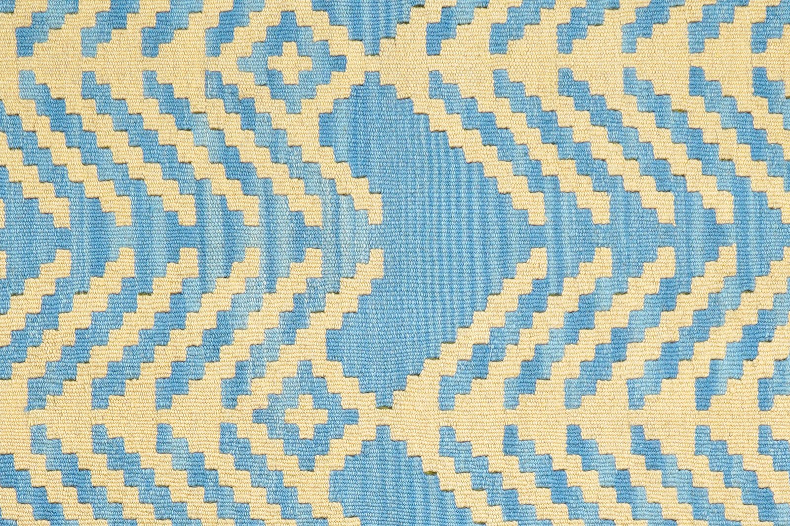 Kelim Gashgai — Handmade, 63x206 cm, Blue, 100% Virgin Wool | View 5