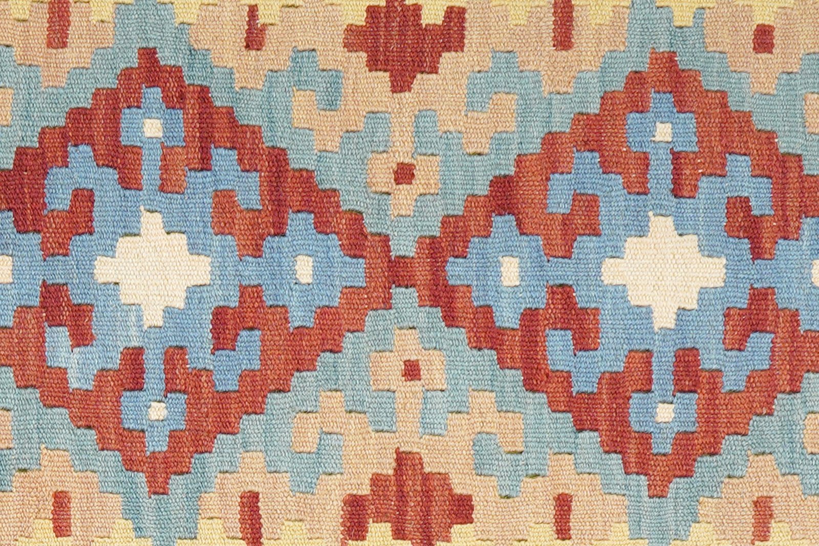 Kelim Gashgai — Handmade, 55x193 cm, Red, 100% Virgin Wool | View 5