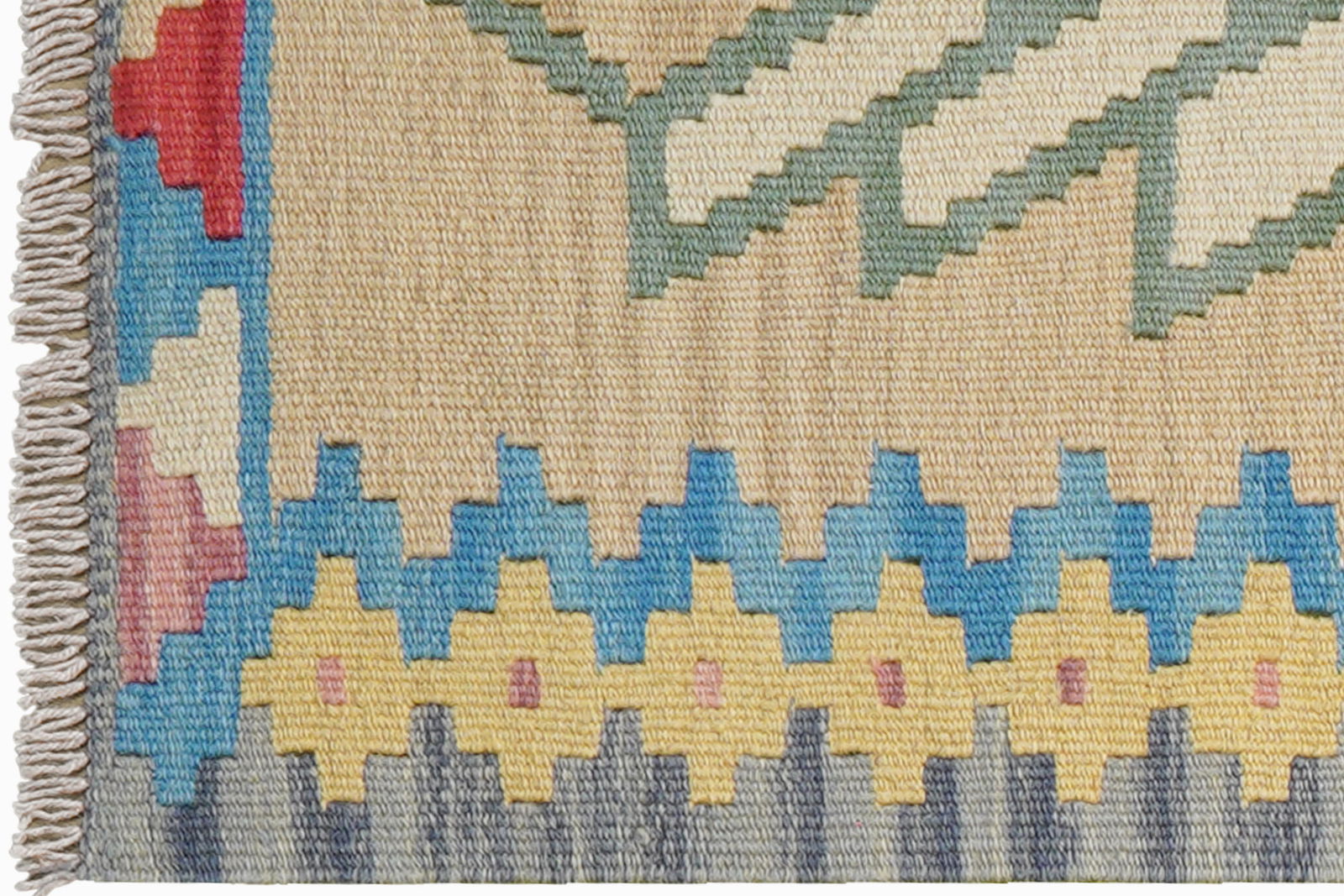 Kelim Gashgai — Handgefertigt, 188x58 cm, Bunt, 100% Virgin Wool | View 4