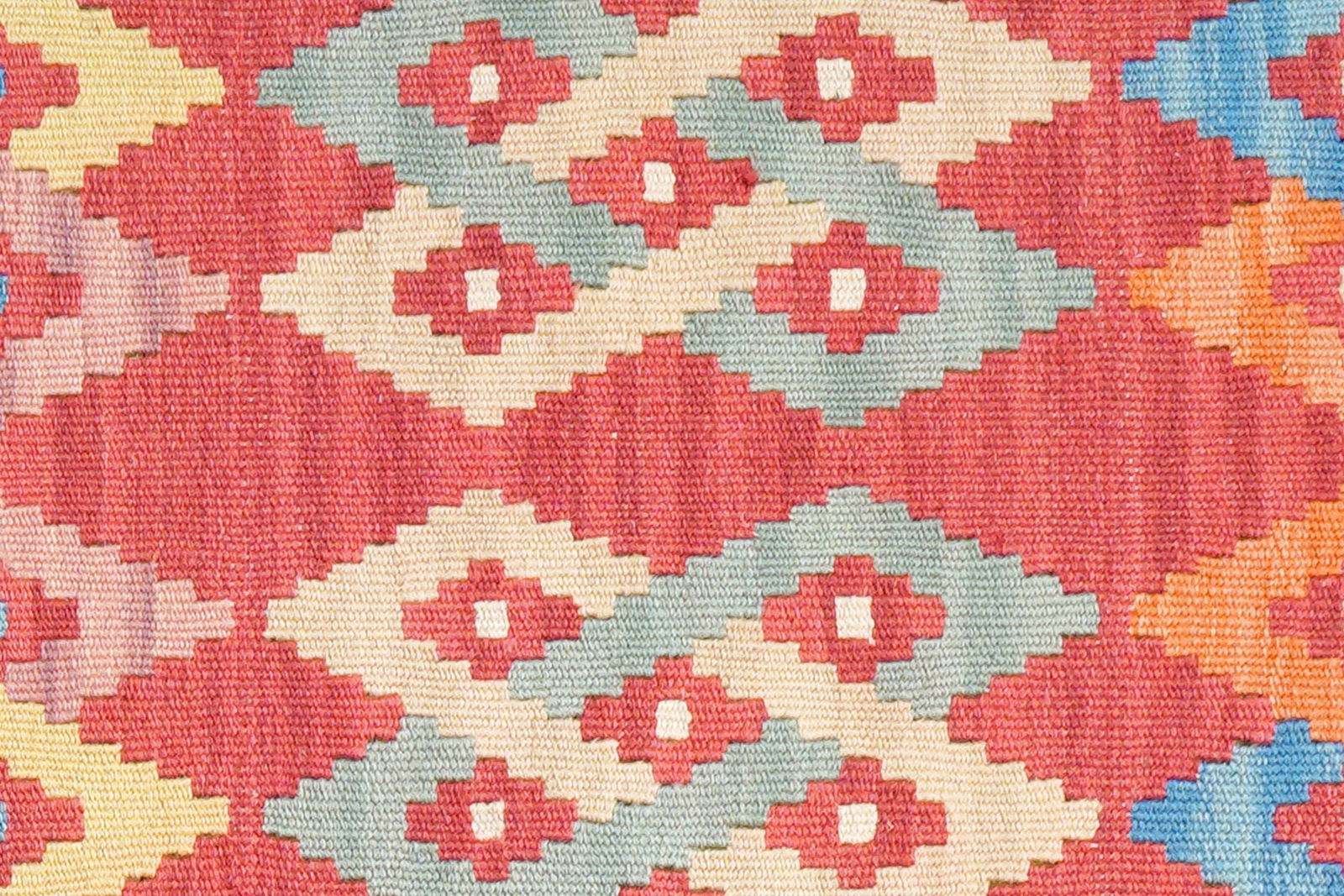 Kelim Gashgai — Handgefertigt, 186x62 cm, Blau, 100% Virgin Wool | View 6