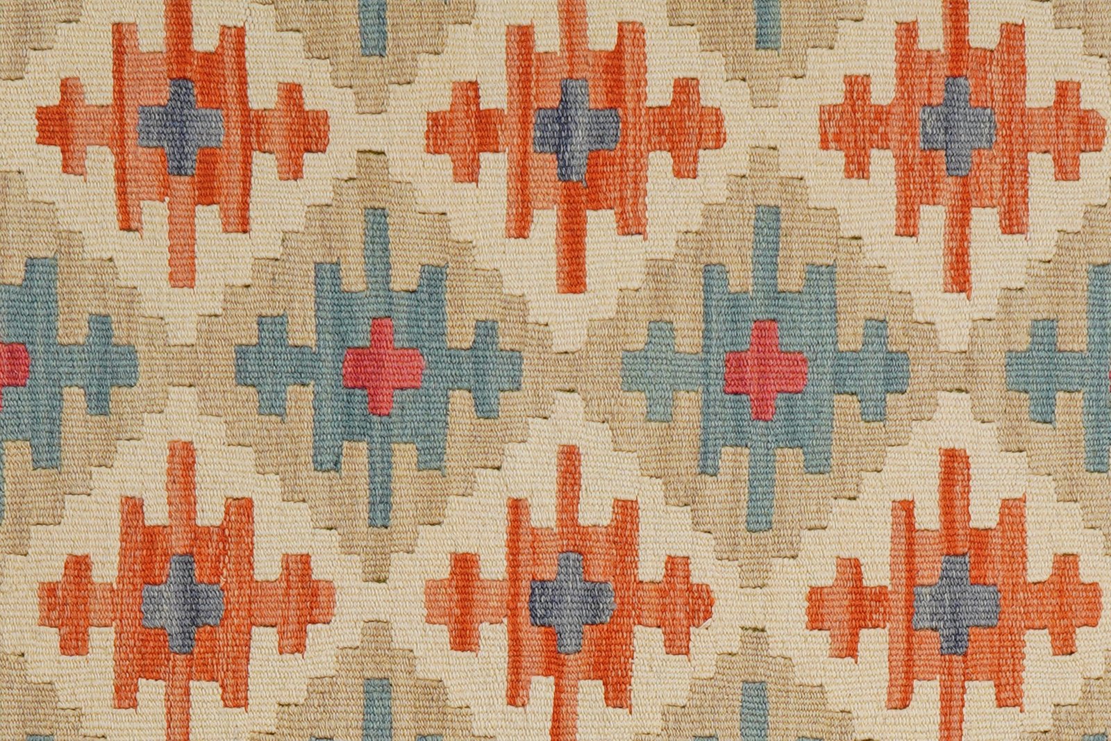 Kelim Gashgai — Handmade, 83x250 cm, Beige, 100% Virgin Wool | View 5