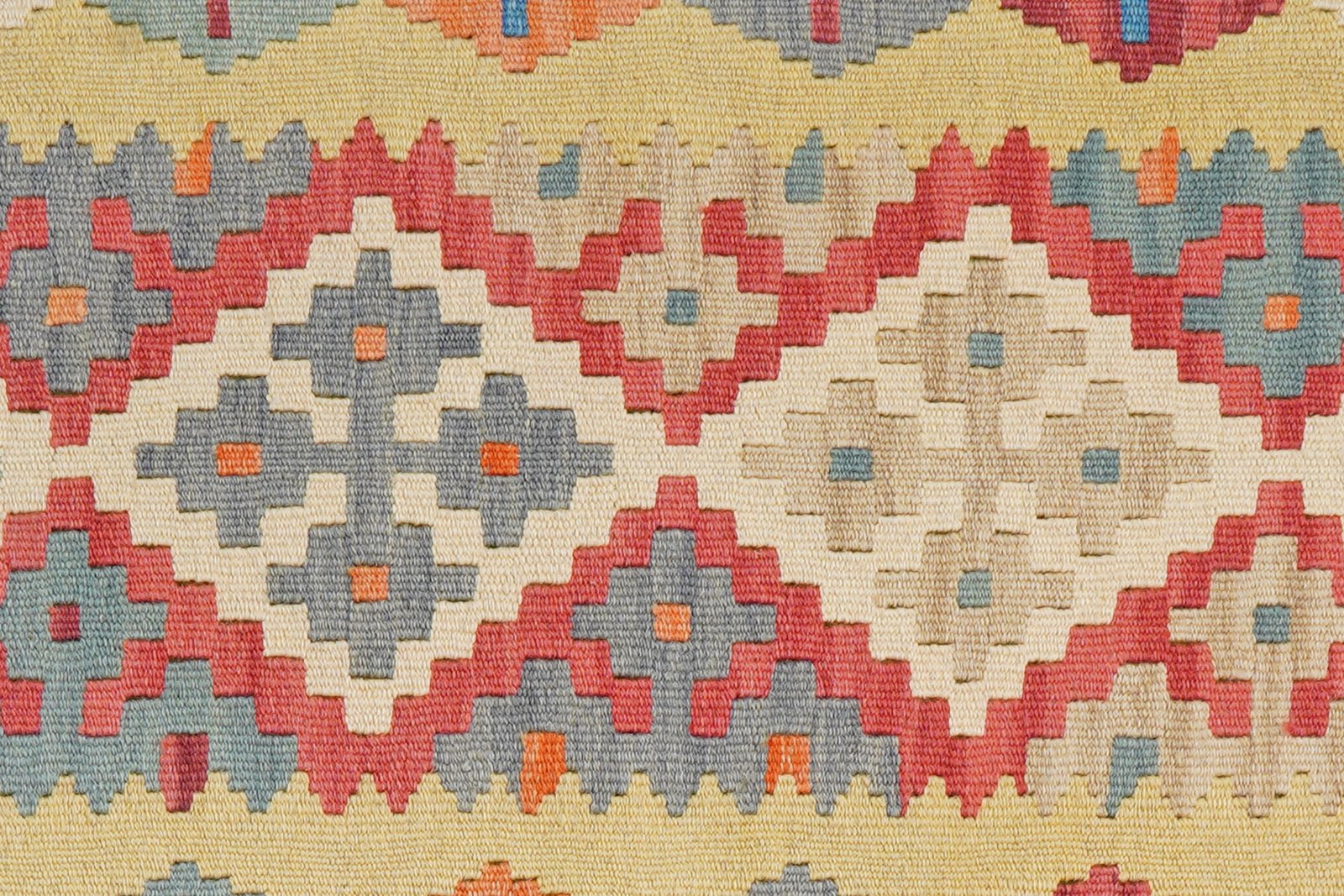 Kelim Gashgai — Handmade, 85x241 cm, Red, 100% Virgin Wool | View 5