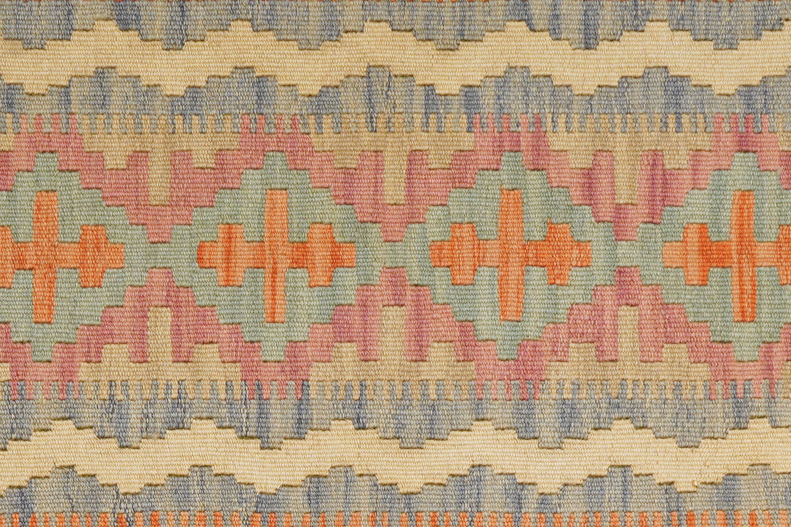Kelim Gashgai — Handgefertigt, 246x85 cm, Rot, 100% Virgin Wool | View 6