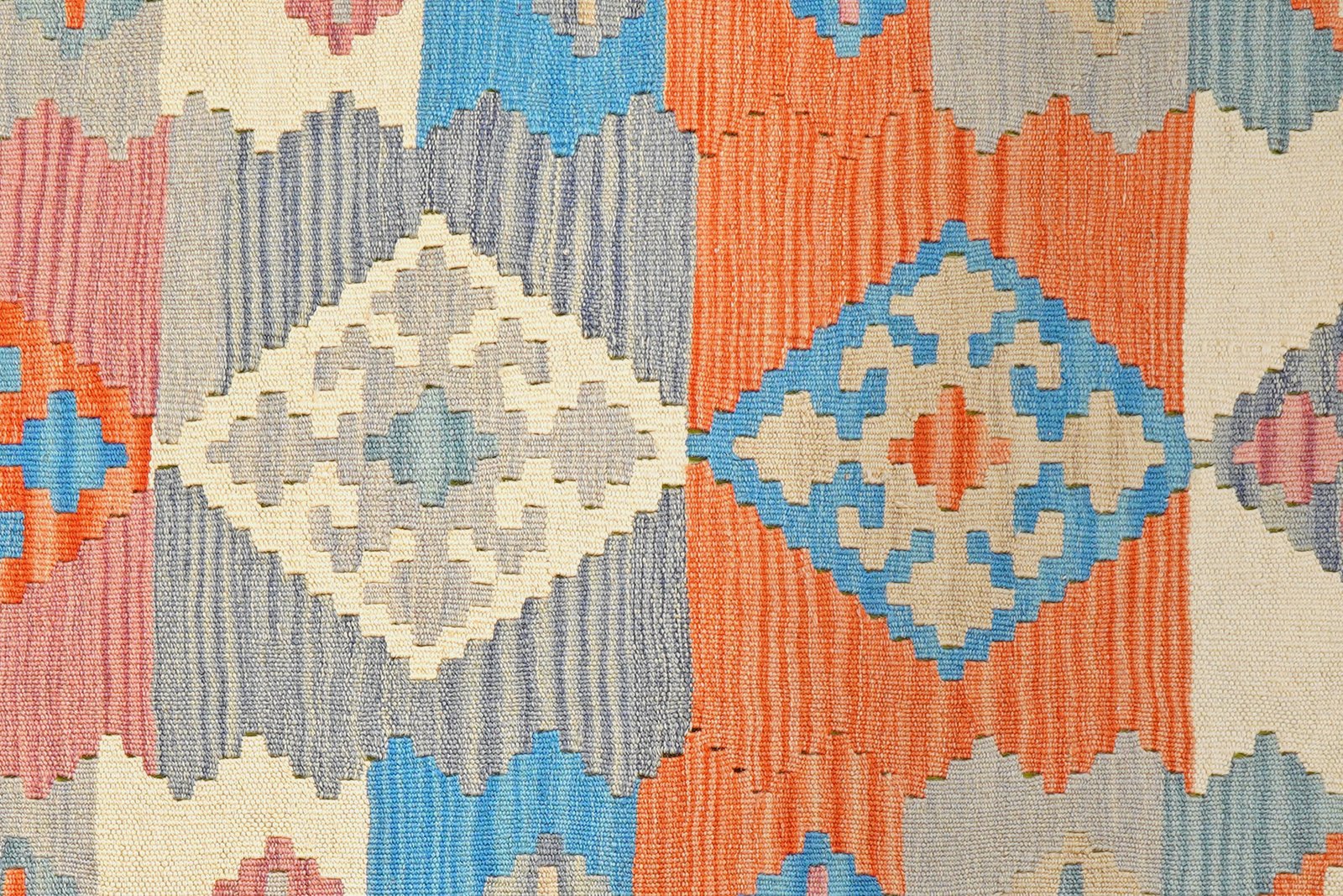 Kelim Gashgai — Handmade, 100x299 cm, Multicolor, 100% Virgin Wool | View 5