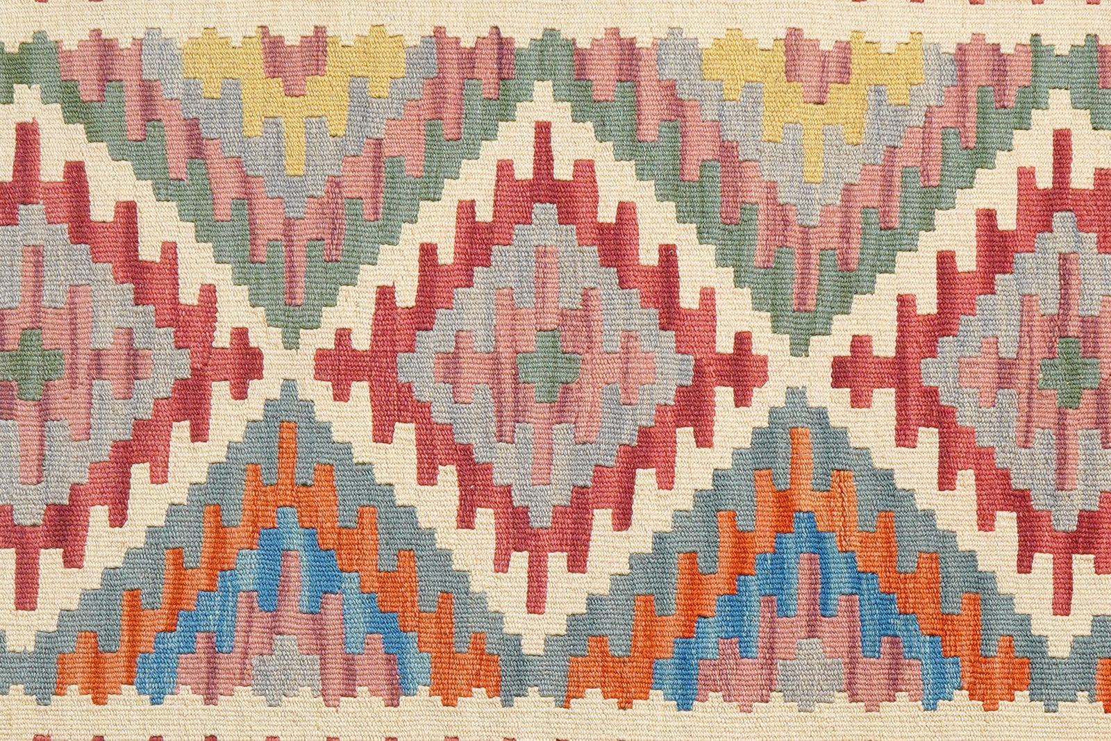 Kelim Gashgai — Handgefertigt, 153x105 cm, Rot, 100% Virgin Wool | View 6