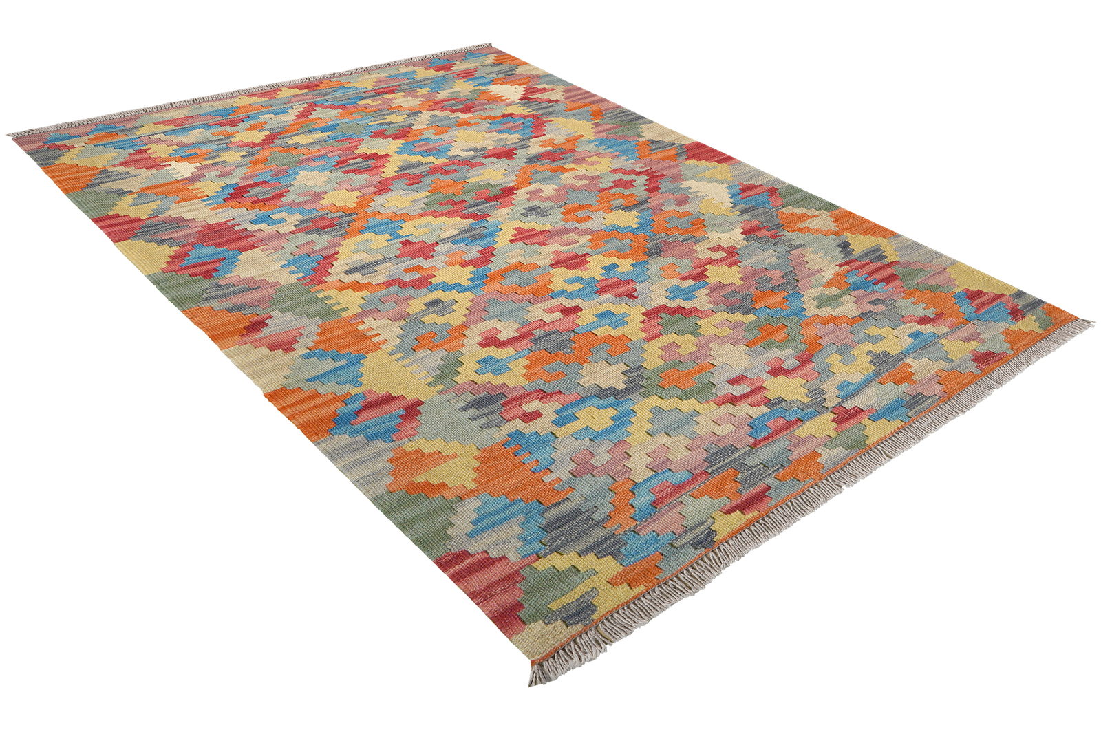 Kelim Gashgai — Handgefertigt, 150x102 cm, Bunt, 100% Virgin Wool | View 5