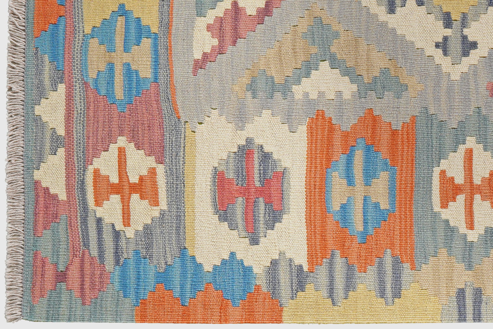 Kelim Gashgai — Handgefertigt, 153x106 cm, Bunt, 100% Virgin Wool | View 4
