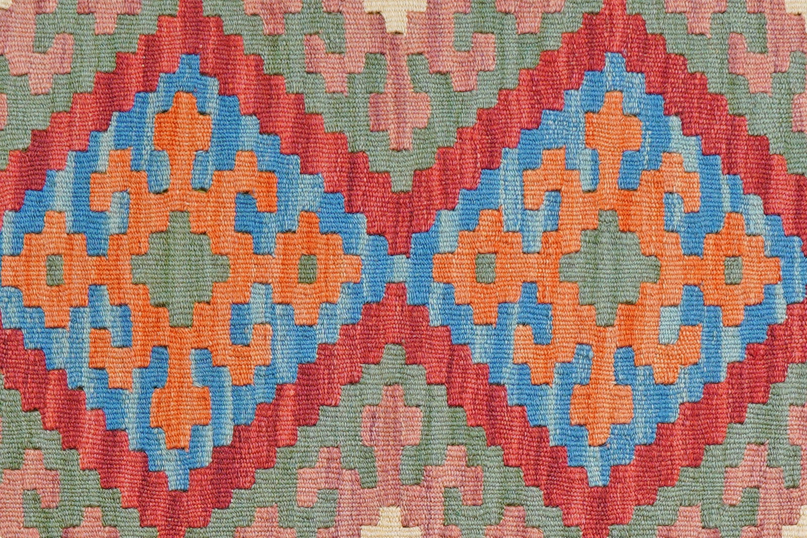 Kelim Gashgai — Handgefertigt, 159x104 cm, Beige, 100% Virgin Wool | View 6