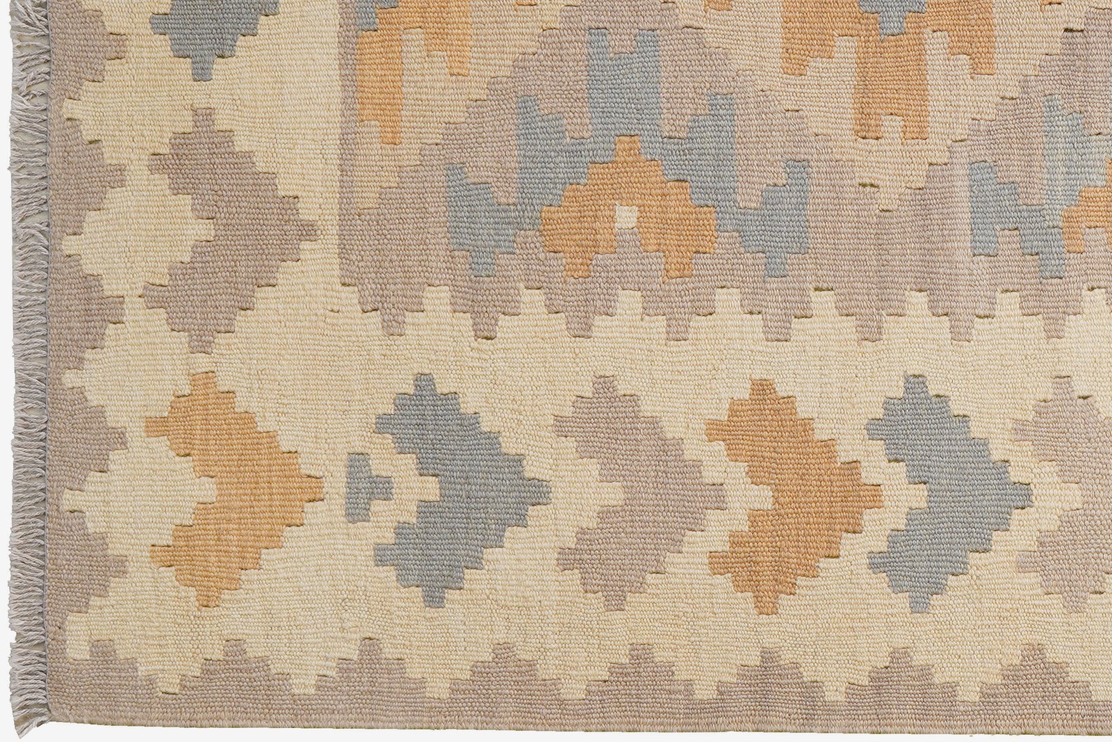 Kelim Gashgai — Handmade, 119x171 cm, Grey, 100% Virgin Wool | View 3