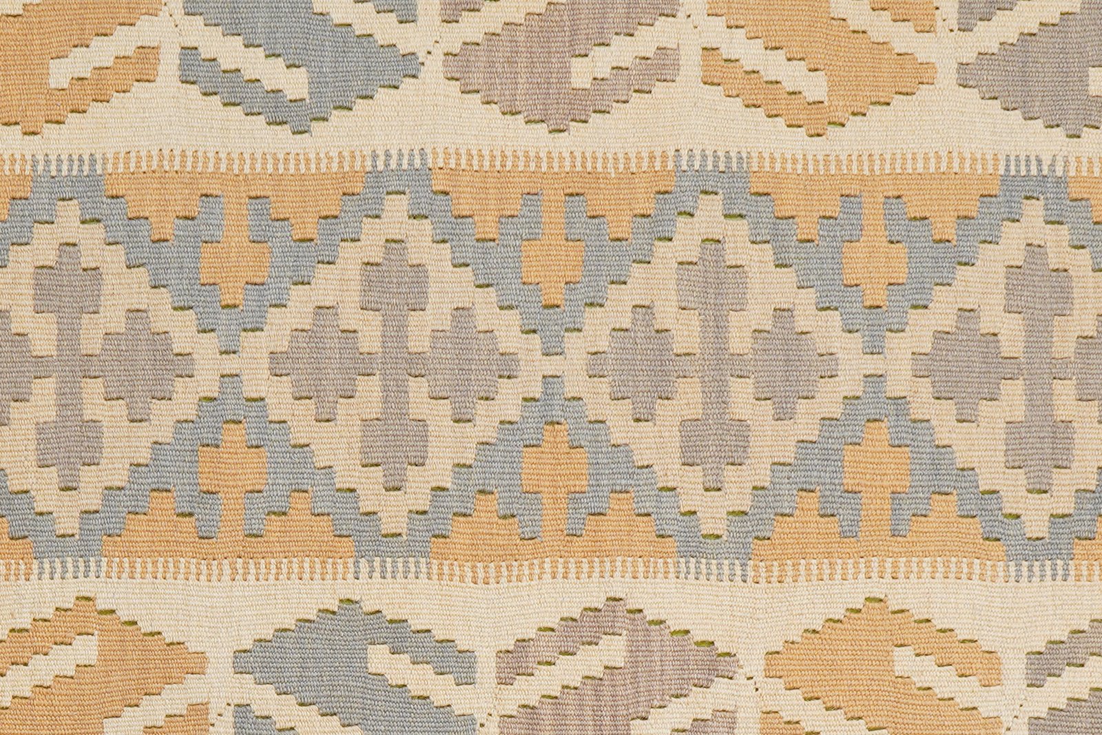 Kelim Gashgai — Handmade, 76x293 cm, Yellow, 100% Virgin Wool | View 5