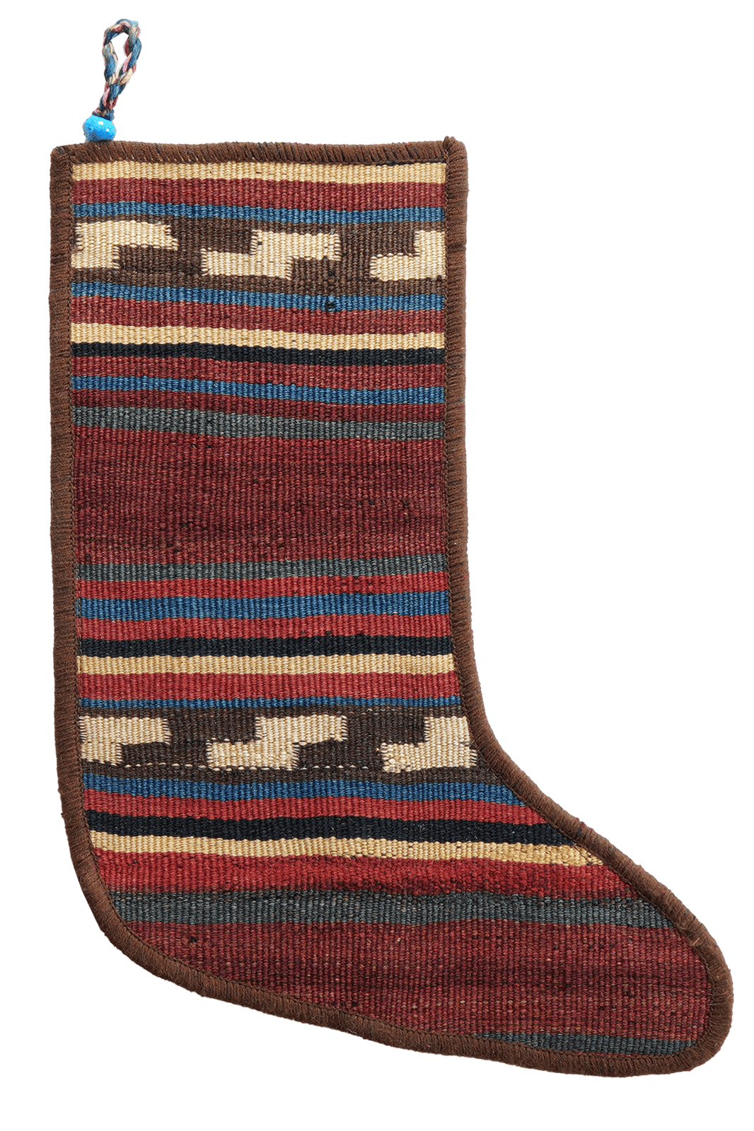 Weihnachtsstrumpf — Hand-knotted, 56x41 cm, Multicolor, 100% Virgin Wool | Main view
