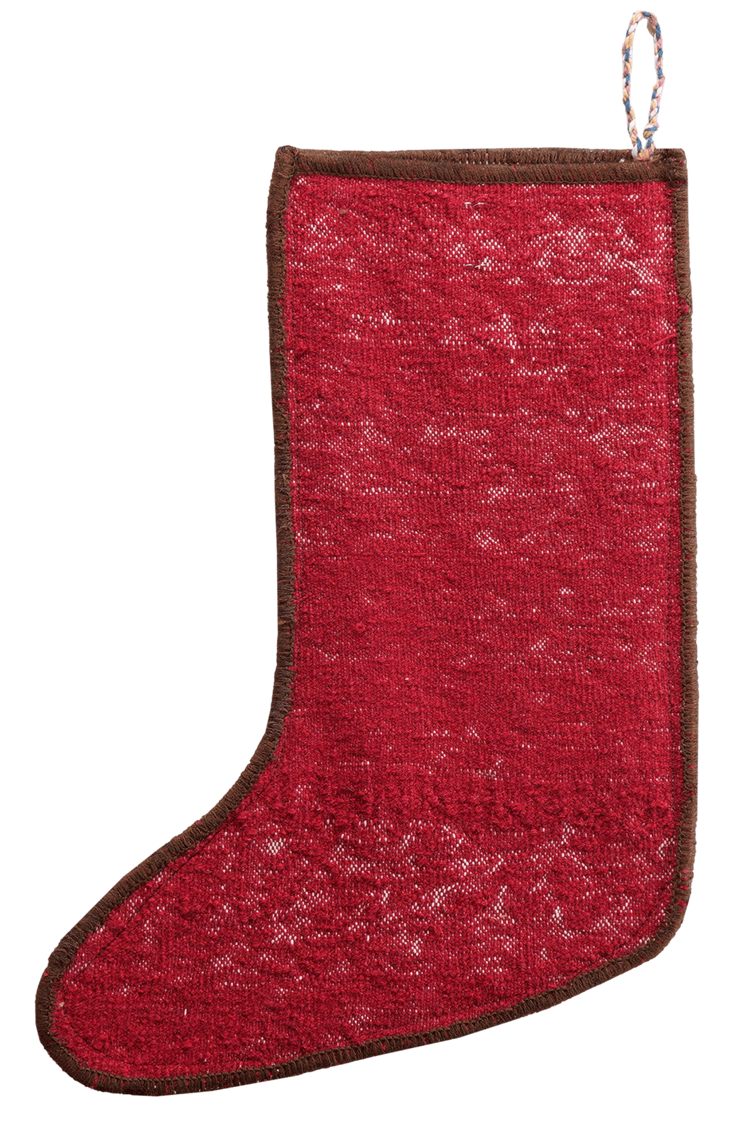 Weihnachtsstrumpf — Hand-knotted, 56x41 cm, Multicolor, 100% Virgin Wool | View 3