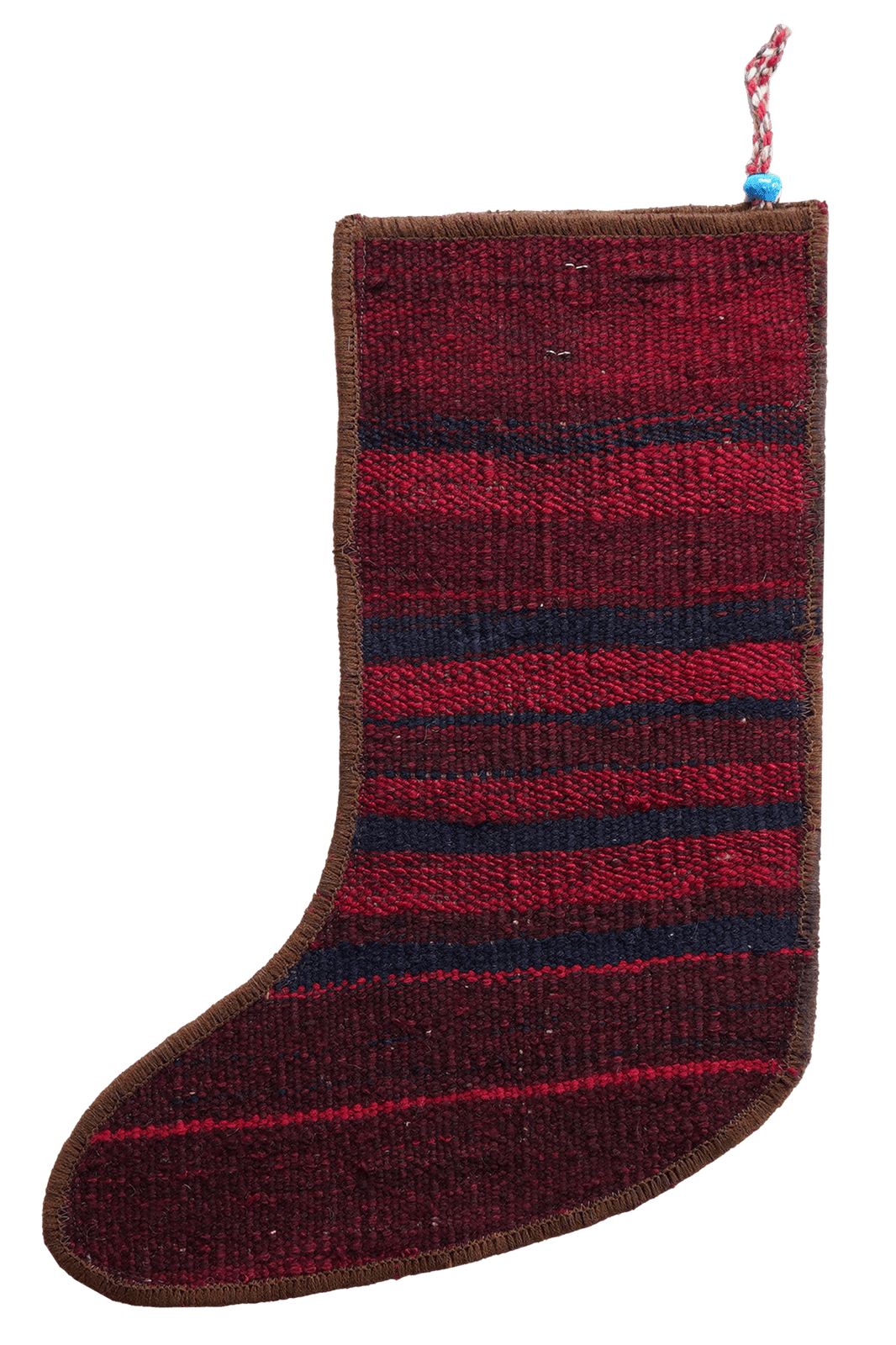 Weihnachtsstrumpf — Hand-knotted, 56x41 cm, Multicolor, 100% Virgin Wool | View 3