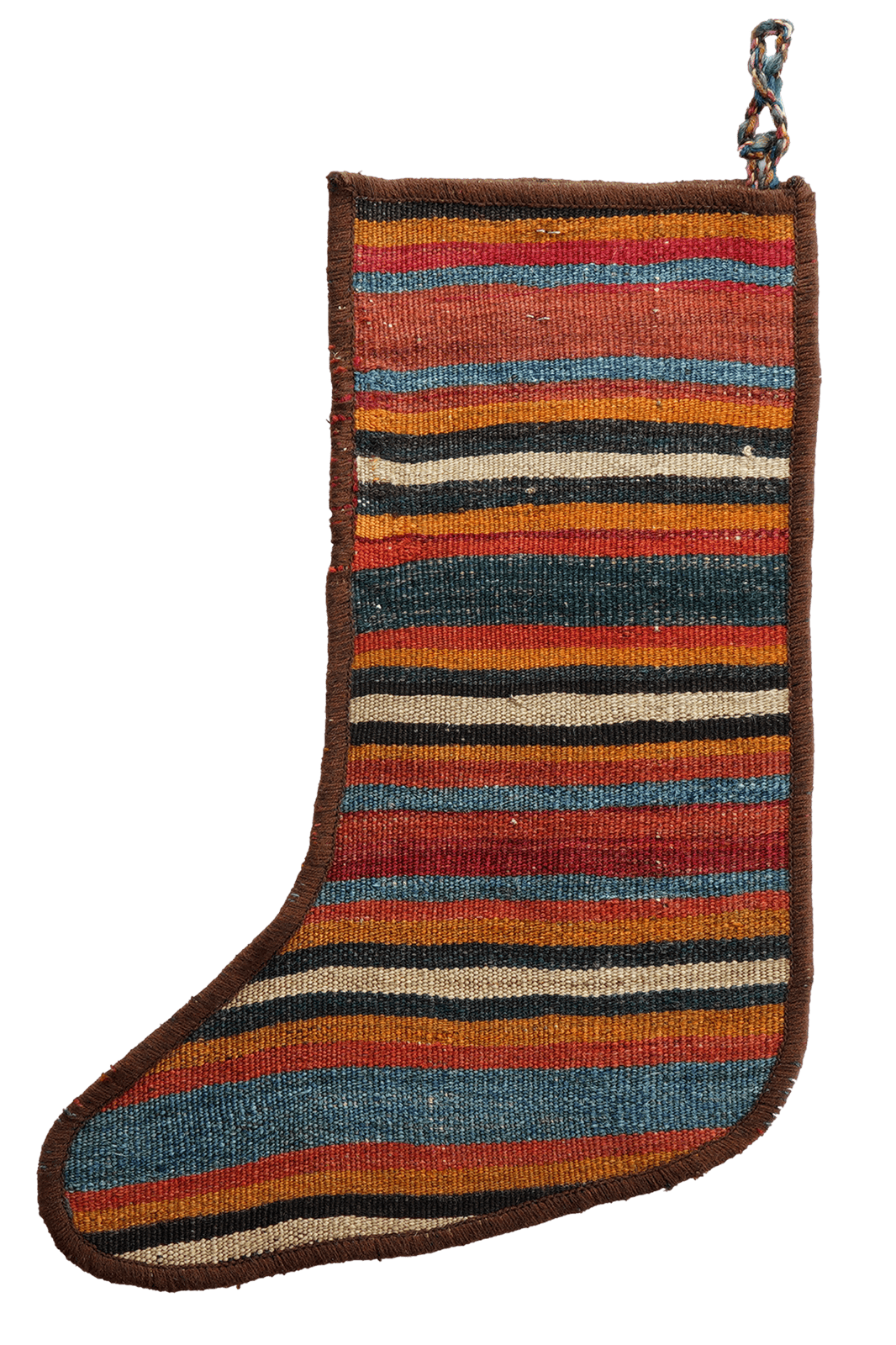 Weihnachtsstrumpf — Hand-knotted, 56x41 cm, Multicolor, 100% Virgin Wool | View 3