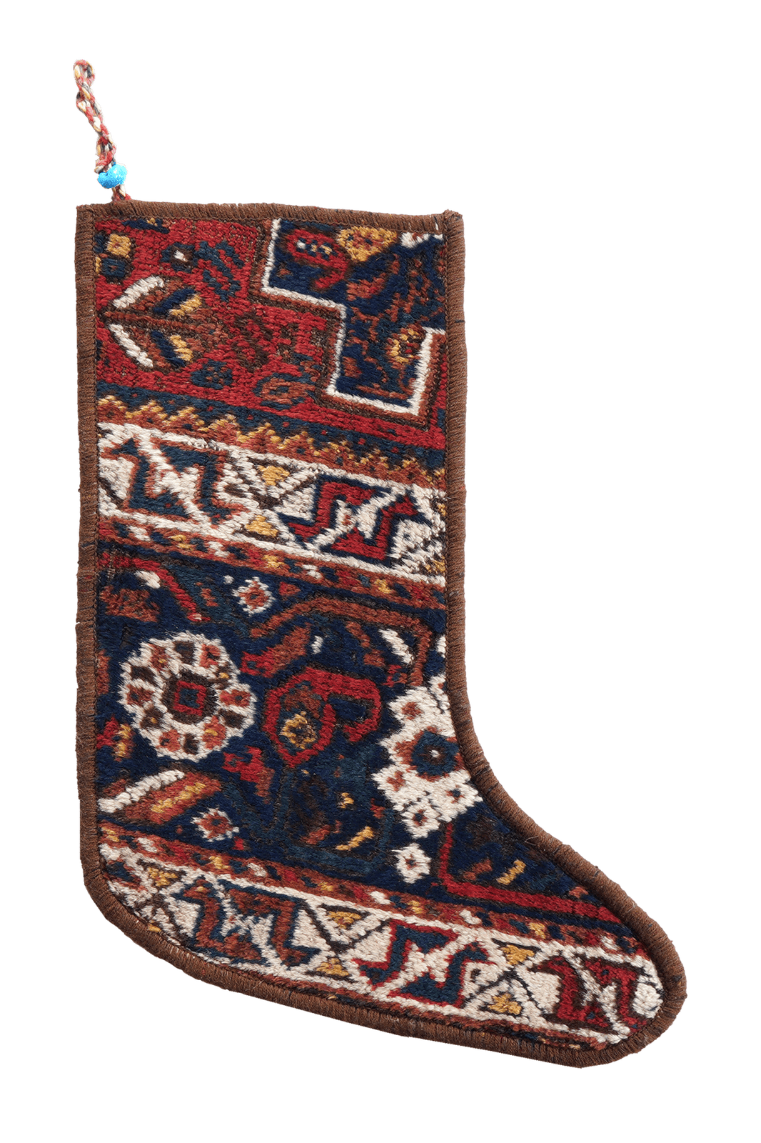 Weihnachtsstrumpf — Hand-knotted, 56x41 cm, Multicolor, 100% Virgin Wool | Main view