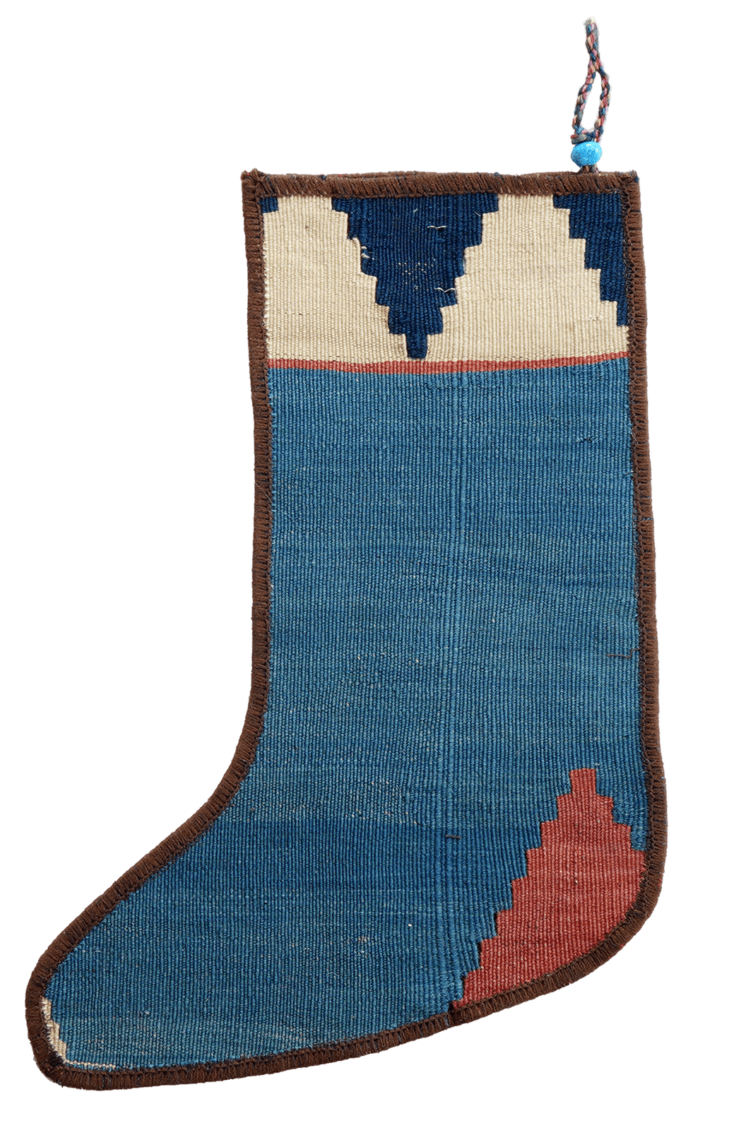 Weihnachtsstrumpf — Hand-knotted, 56x41 cm, Multicolor, 100% Virgin Wool | View 3