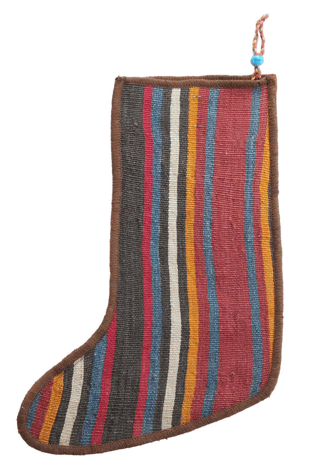 Weihnachtsstrumpf — Hand-knotted, 56x41 cm, Multicolor, 100% Virgin Wool | View 3