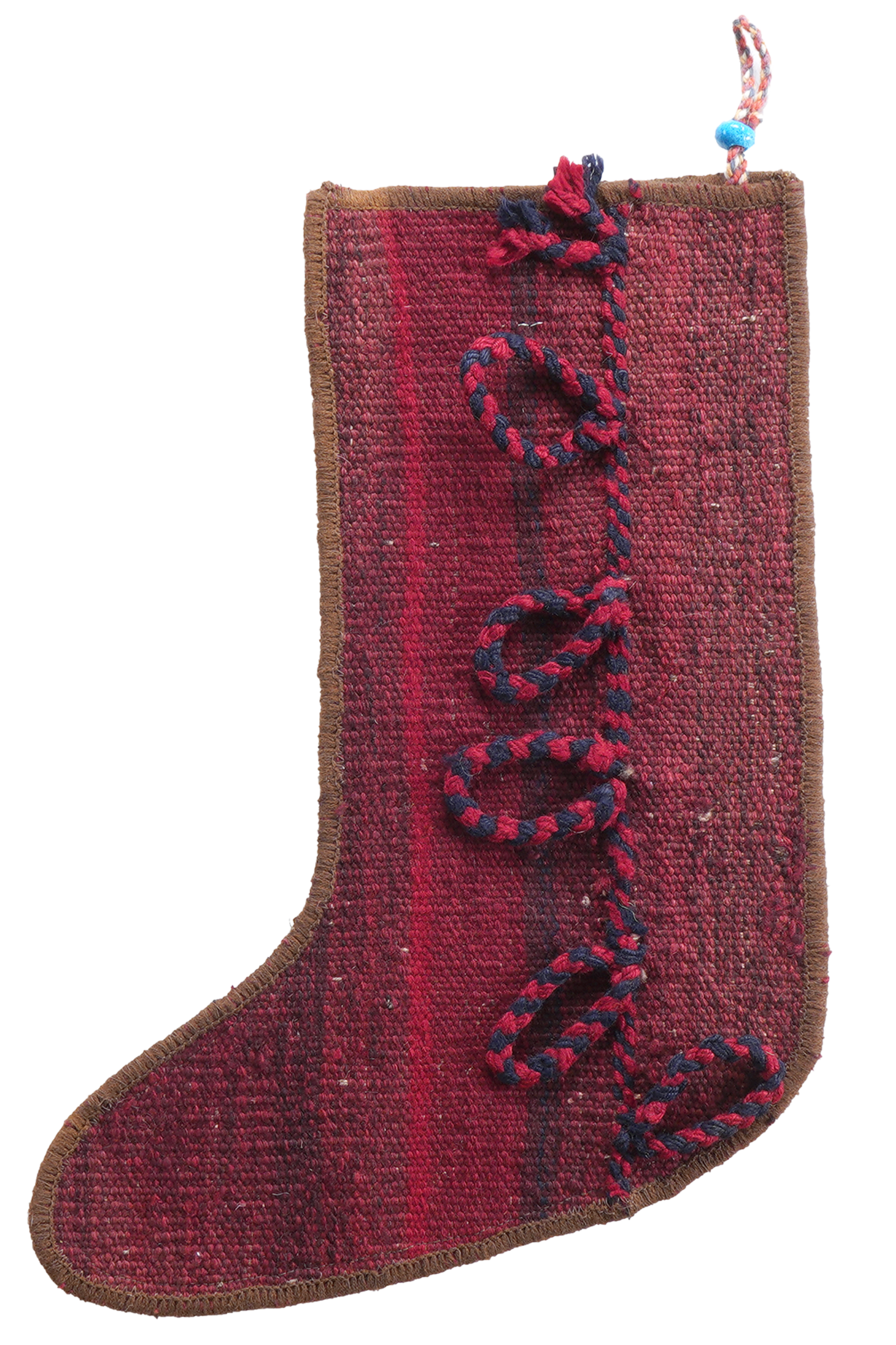 Weihnachtsstrumpf — Handgefertigt, 41x56 cm, Bunt, 100% Virgin Wool | Detail view