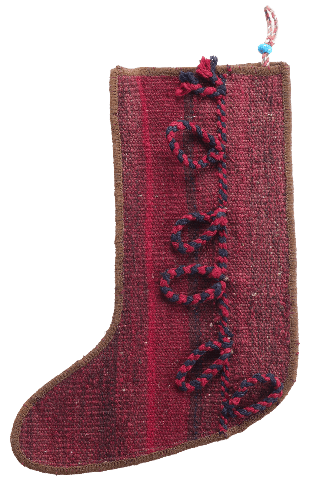 Weihnachtsstrumpf — Hand-knotted, 56x41 cm, Multicolor, 100% Virgin Wool | View 3