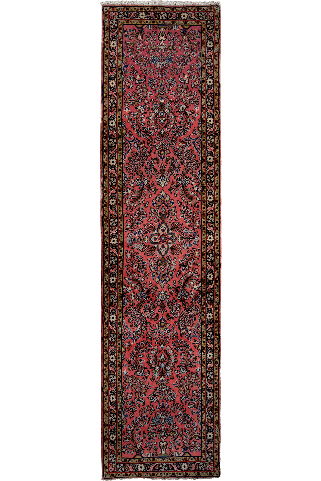 Mehreban — Hand-knotted, 76x307 cm, Red, 100% Virgin Wool | Main view